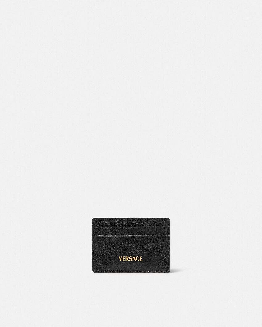 Versace Myth Leather Card Holder Black+Gold 1