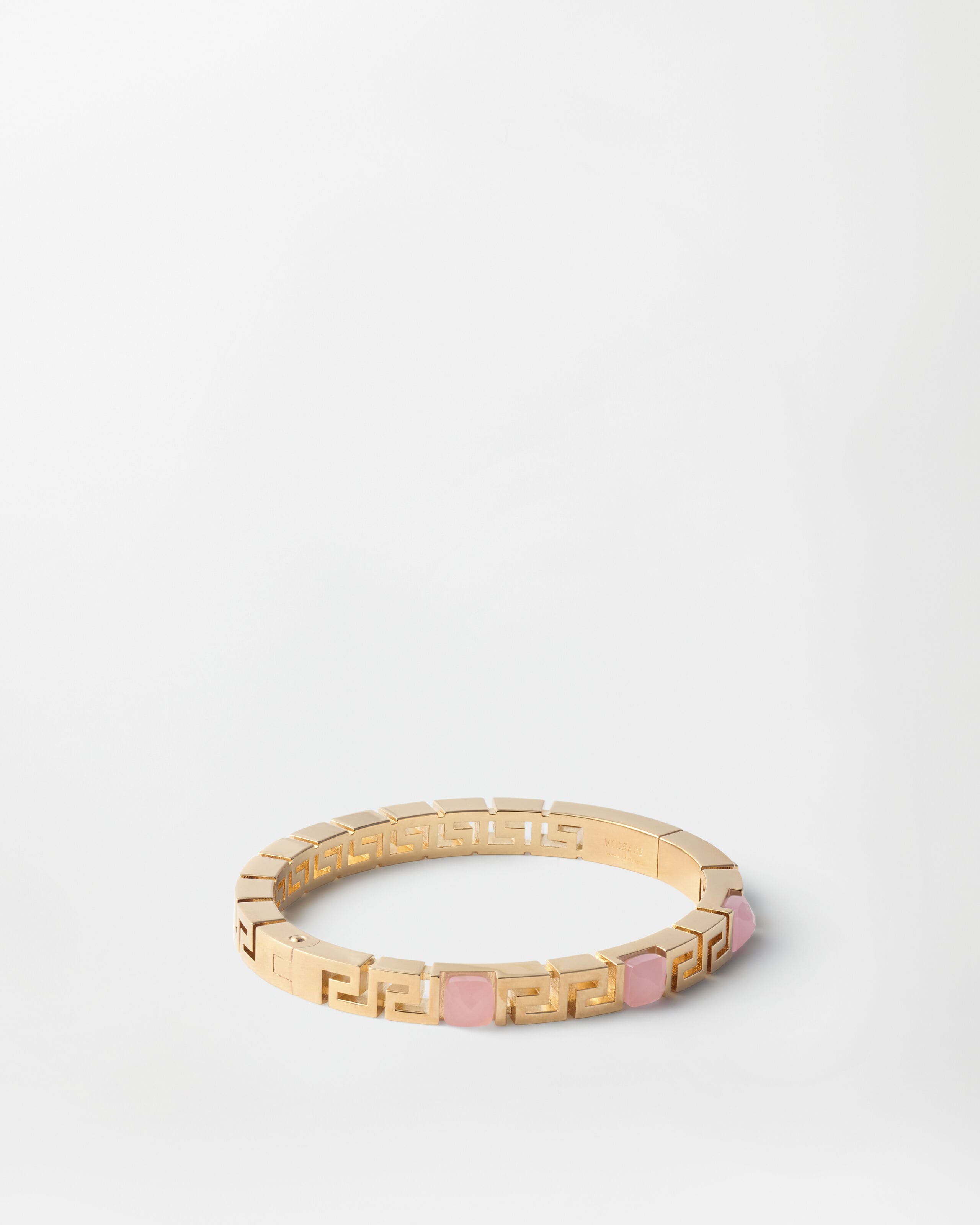 Greca Bracelet Gold,Pink | VERSACE US