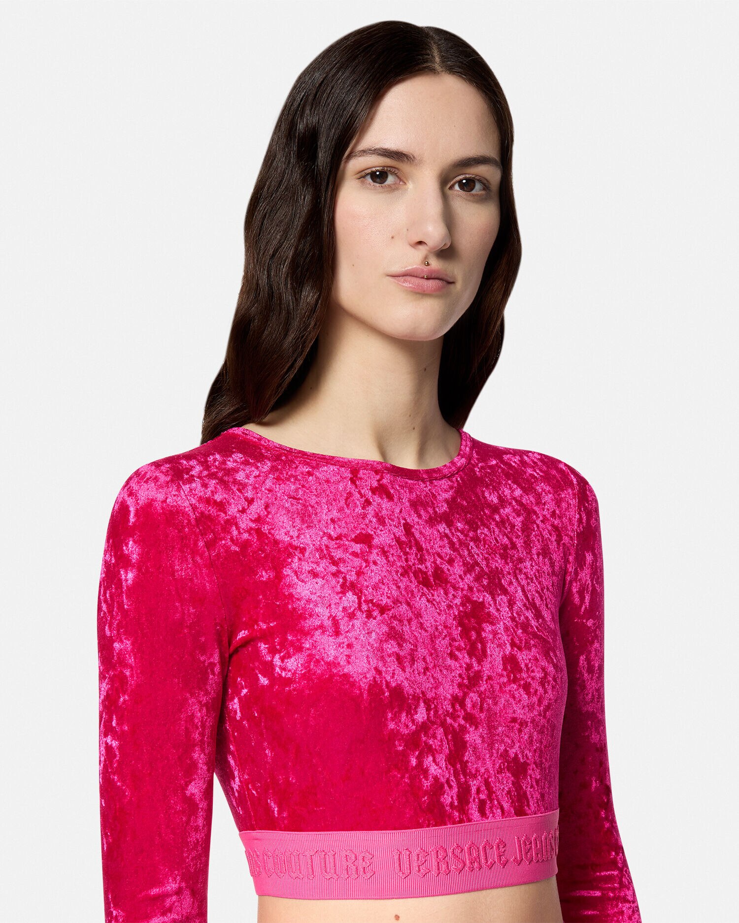 Versace cropped top outlet