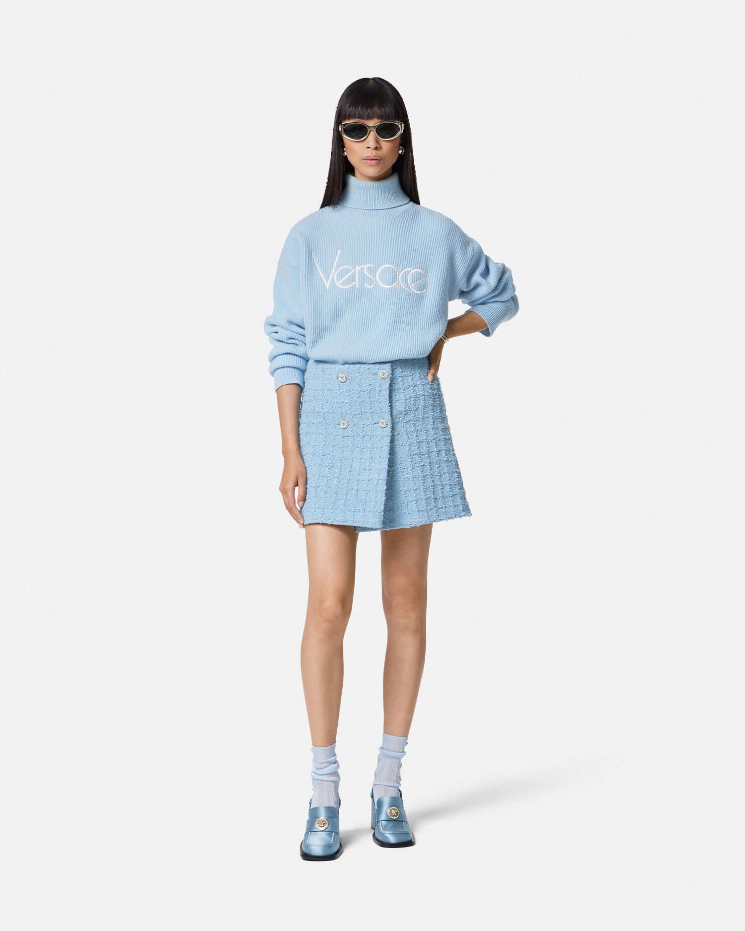 Versace store jumper blue
