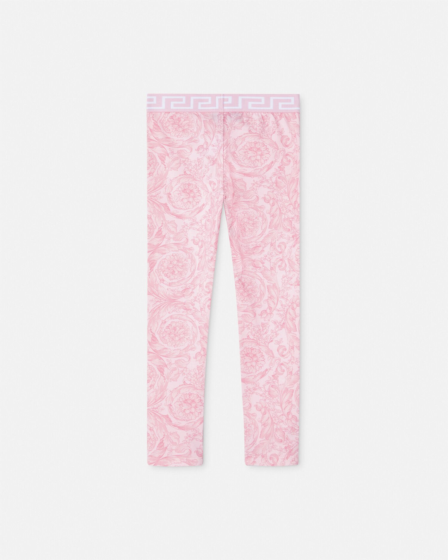 Barocco Kids Leggings Pink Print VERSACE US