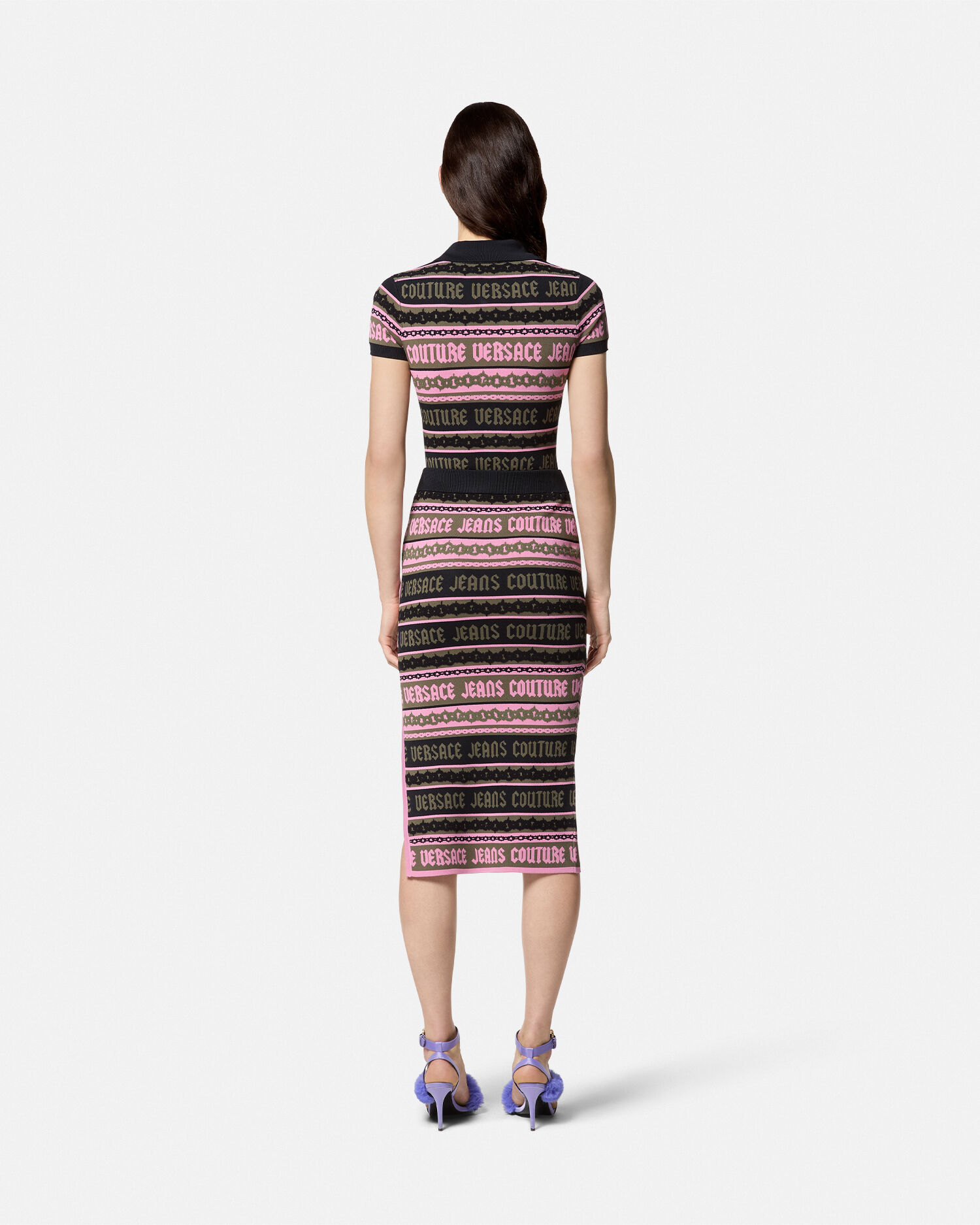 Versace knit skirt top
