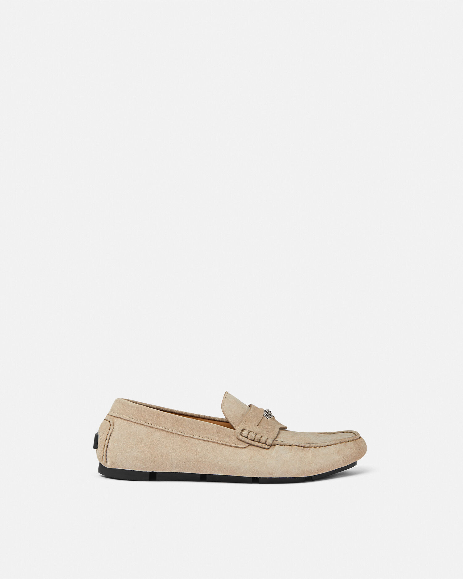 Versace Medusa Biggie Suede Driver Shoes VERSACE