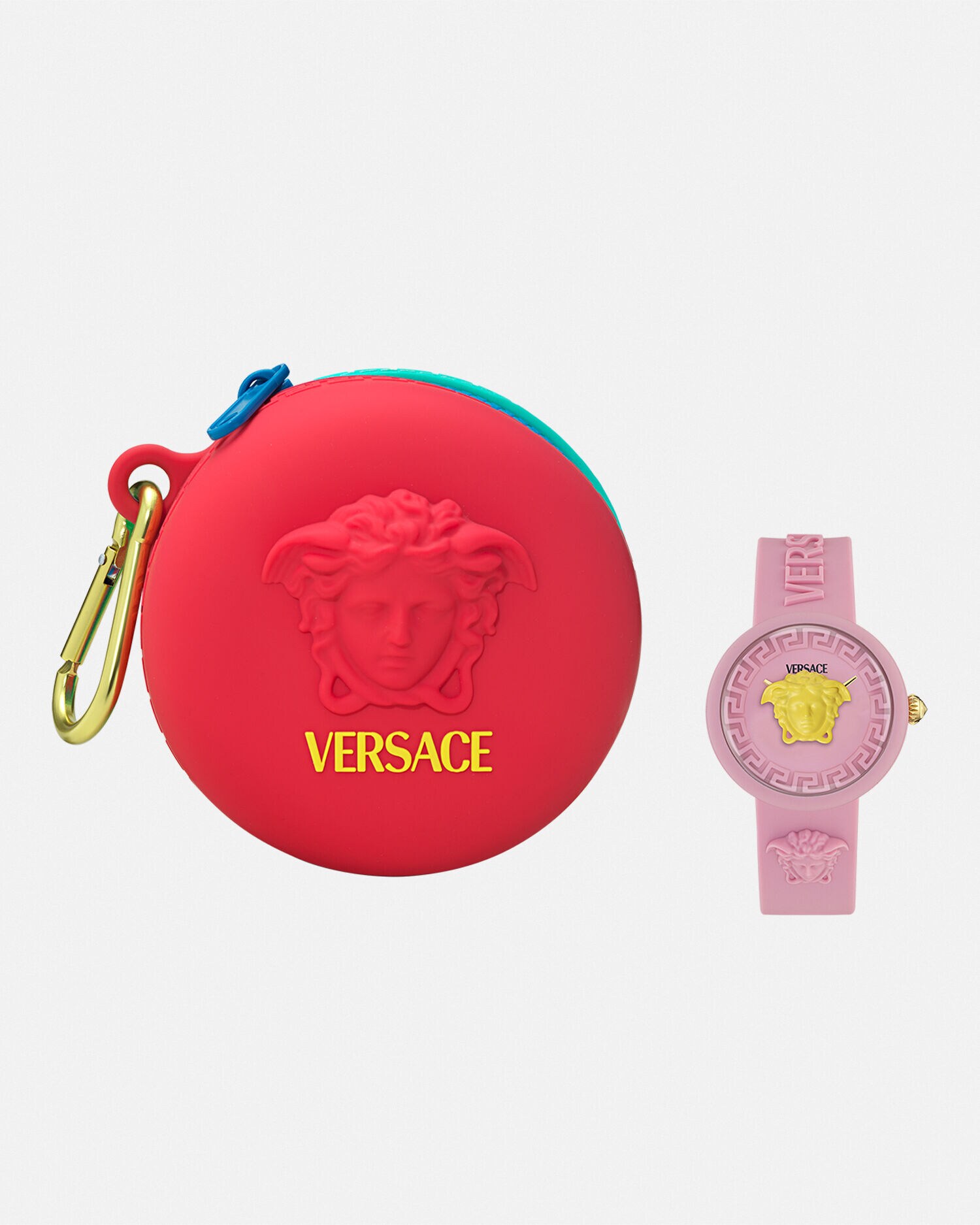 Medusa Pop Kids Watch Pink,Yellow | VERSACE US