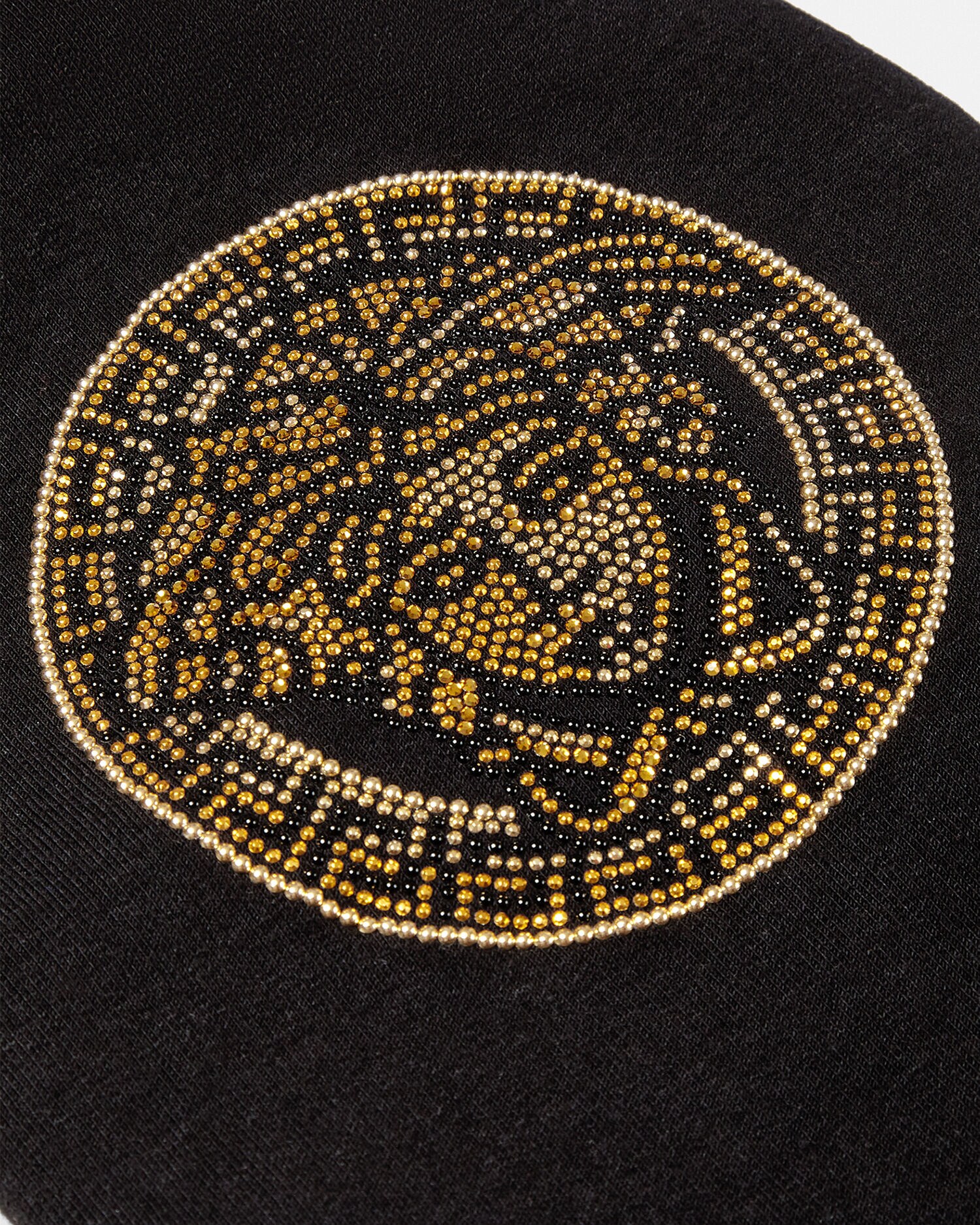 Crystal Medusa Small Pet T-Shirt Black | VERSACE US
