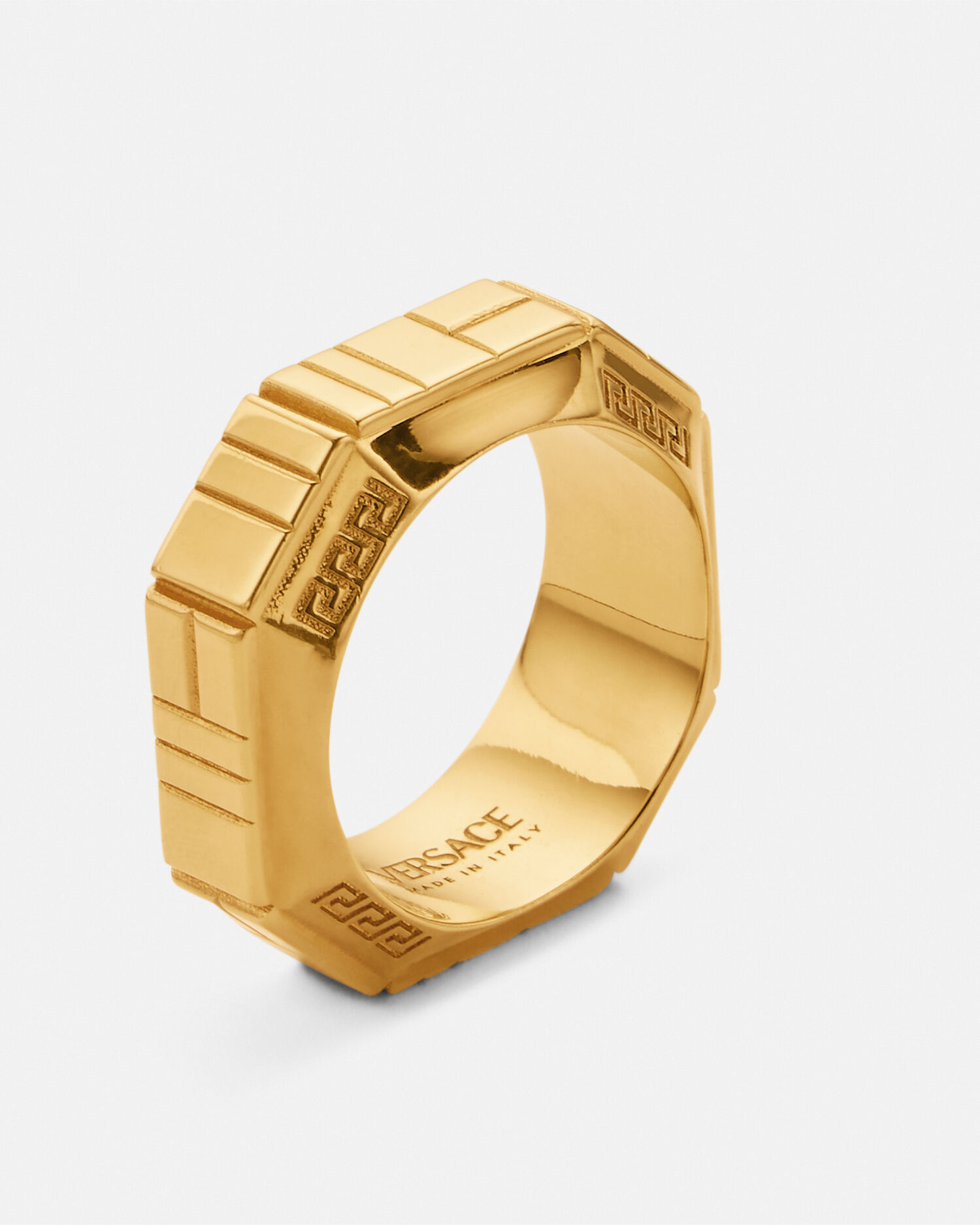 Gold versace discount ring mens