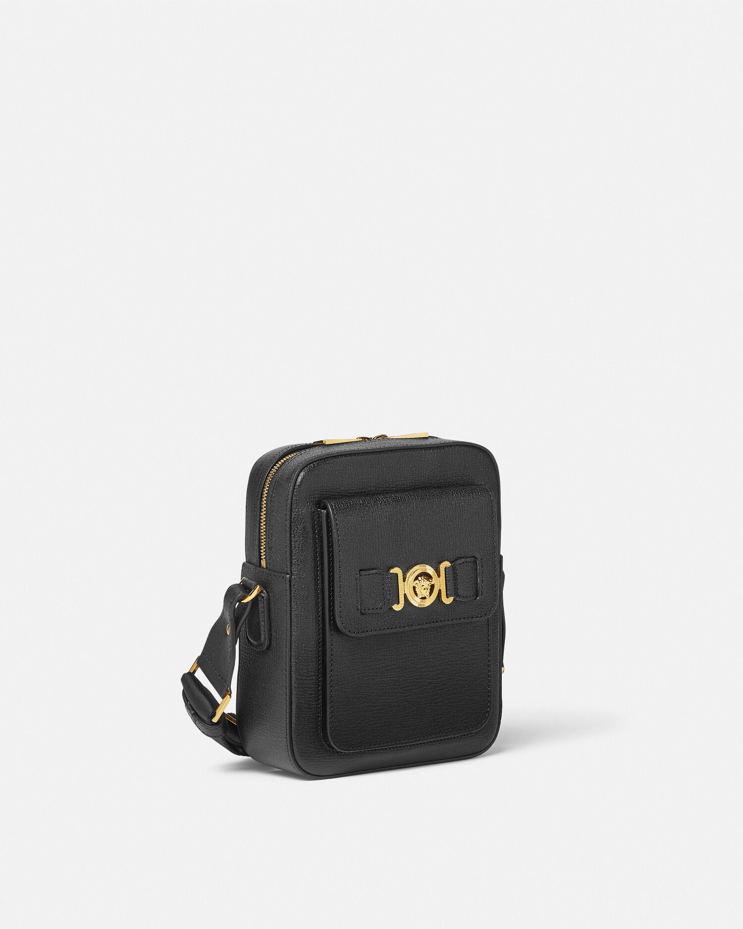 Medusa Biggie Leather Crossbody Bag