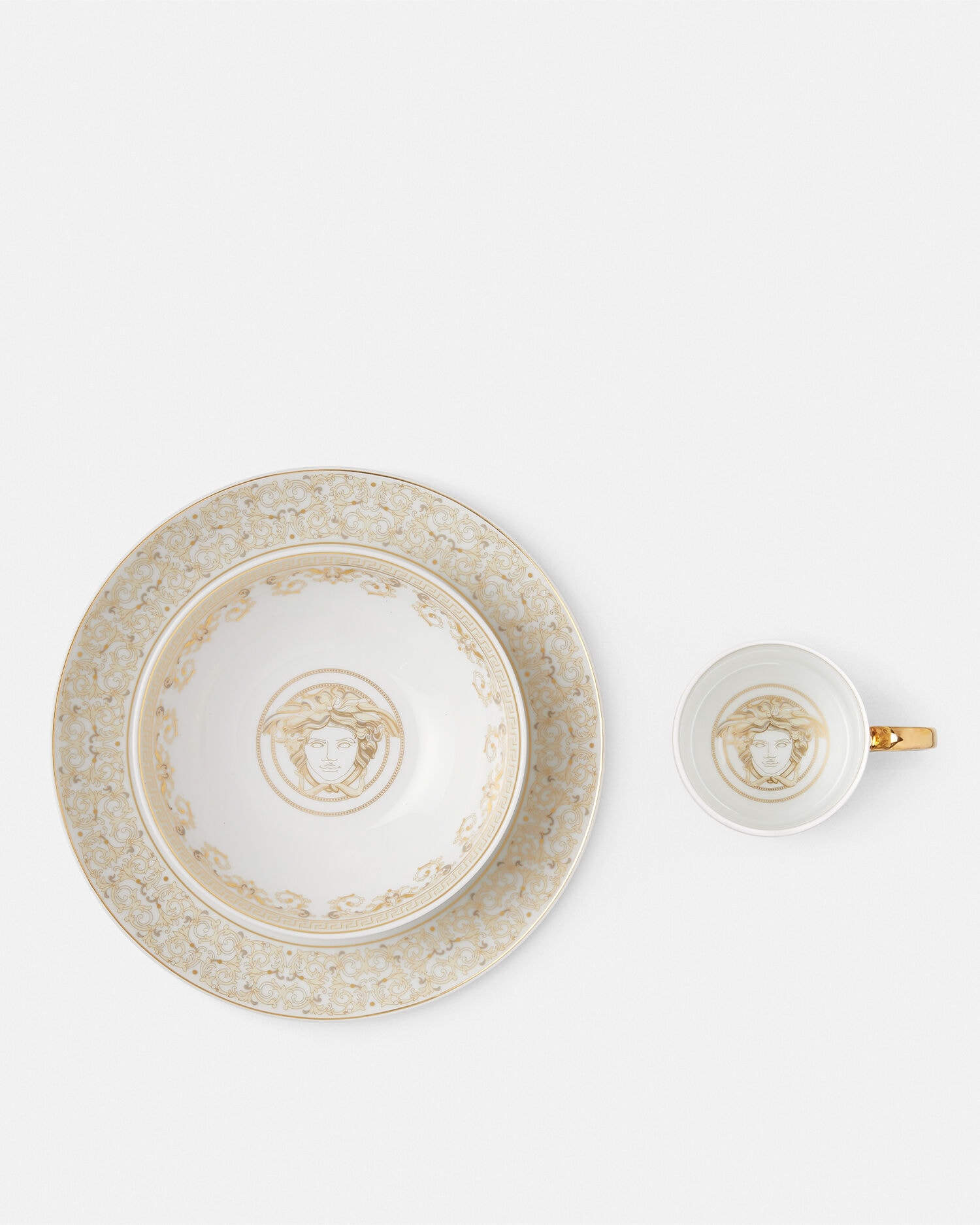 Medusa Gala Baby Dining Set Print | VERSACE CA