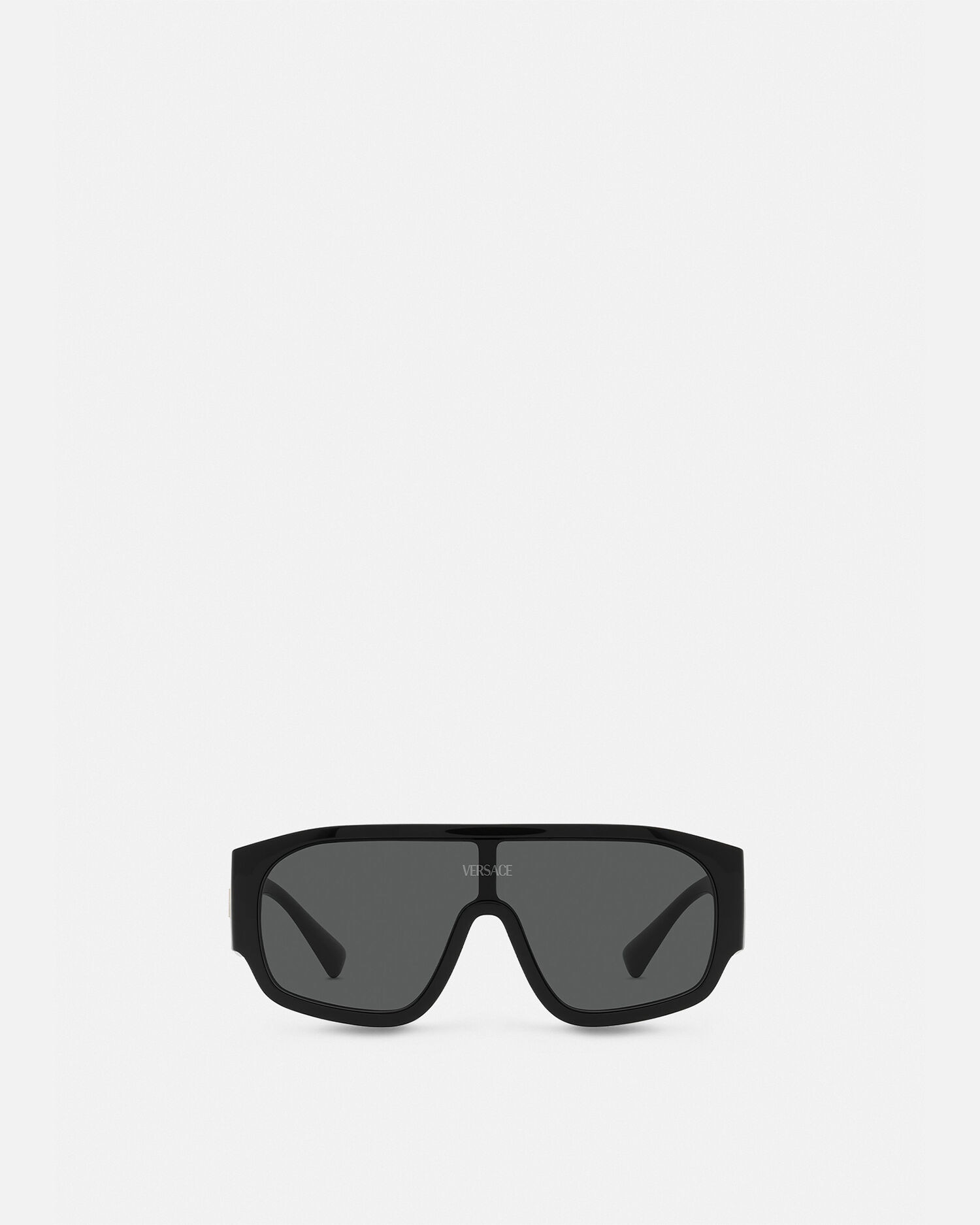 Versace men's shield sunglasses top