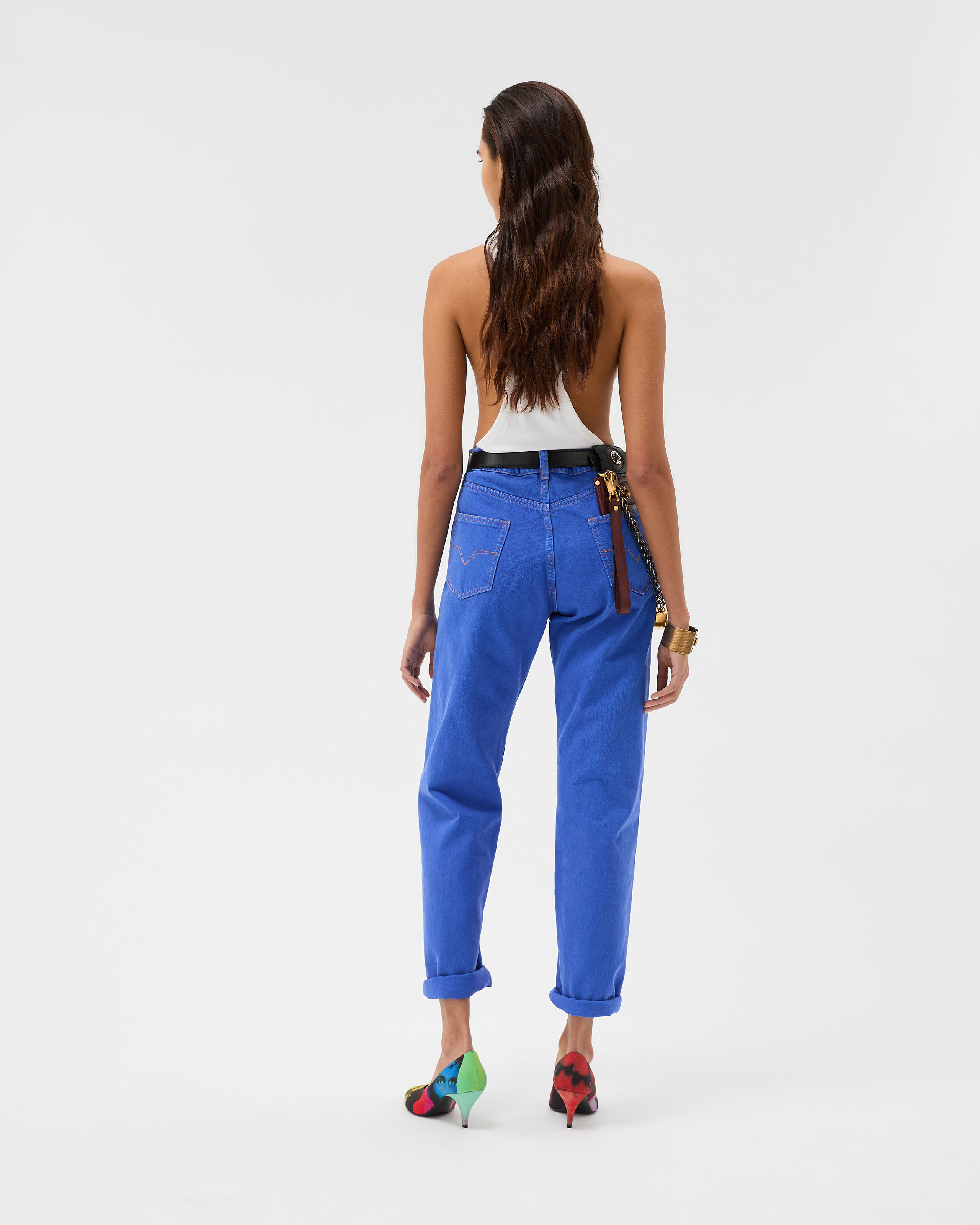 Straight Jeans Blue | VERSACE US