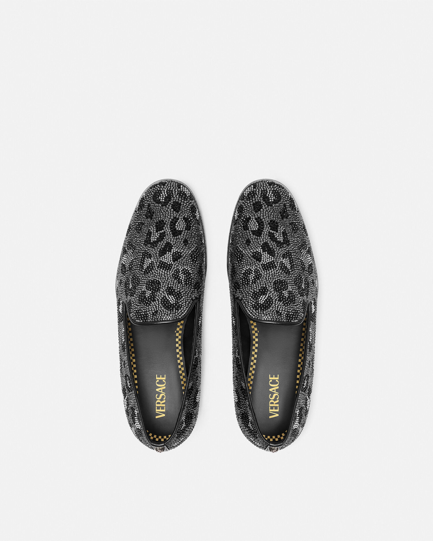 Crystal Leopard Medusa Slippers
