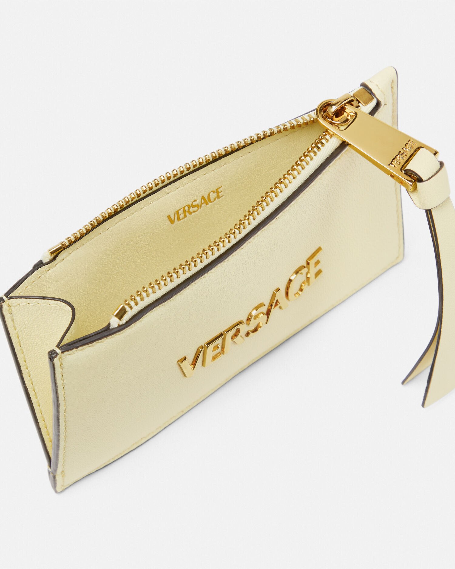 Versace Tag Kartenetui mit ReiBverschluss Gelb VERSACE DE
