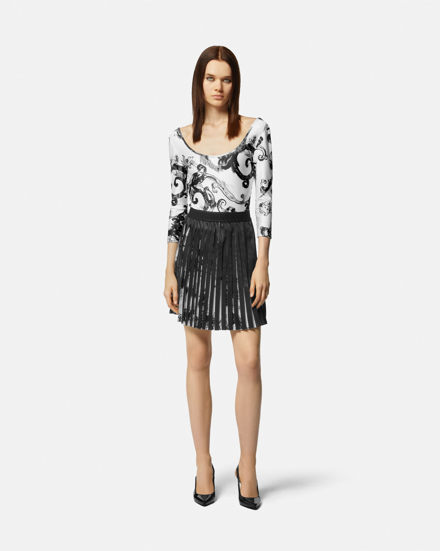 Versace zebra print skirt store