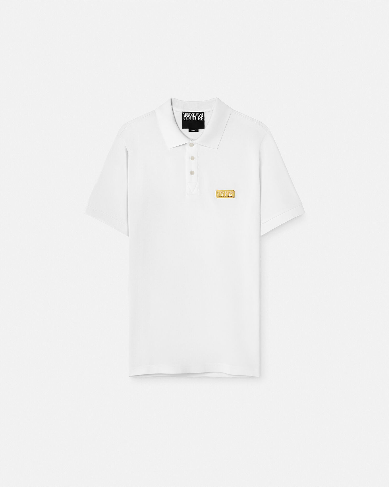 Mens white polo shirts slim fit clearance