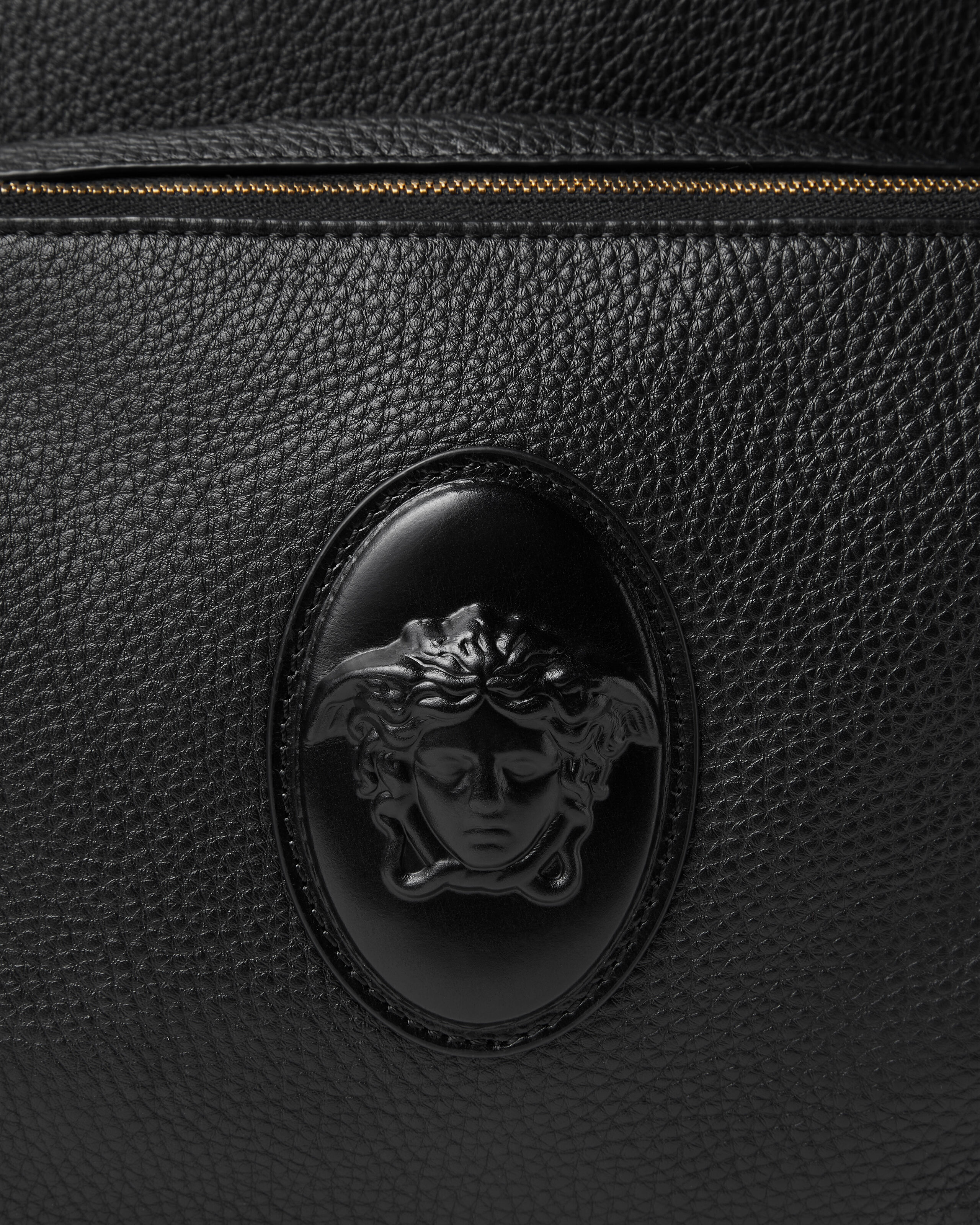 Lou Leather Backpack Black | VERSACE US