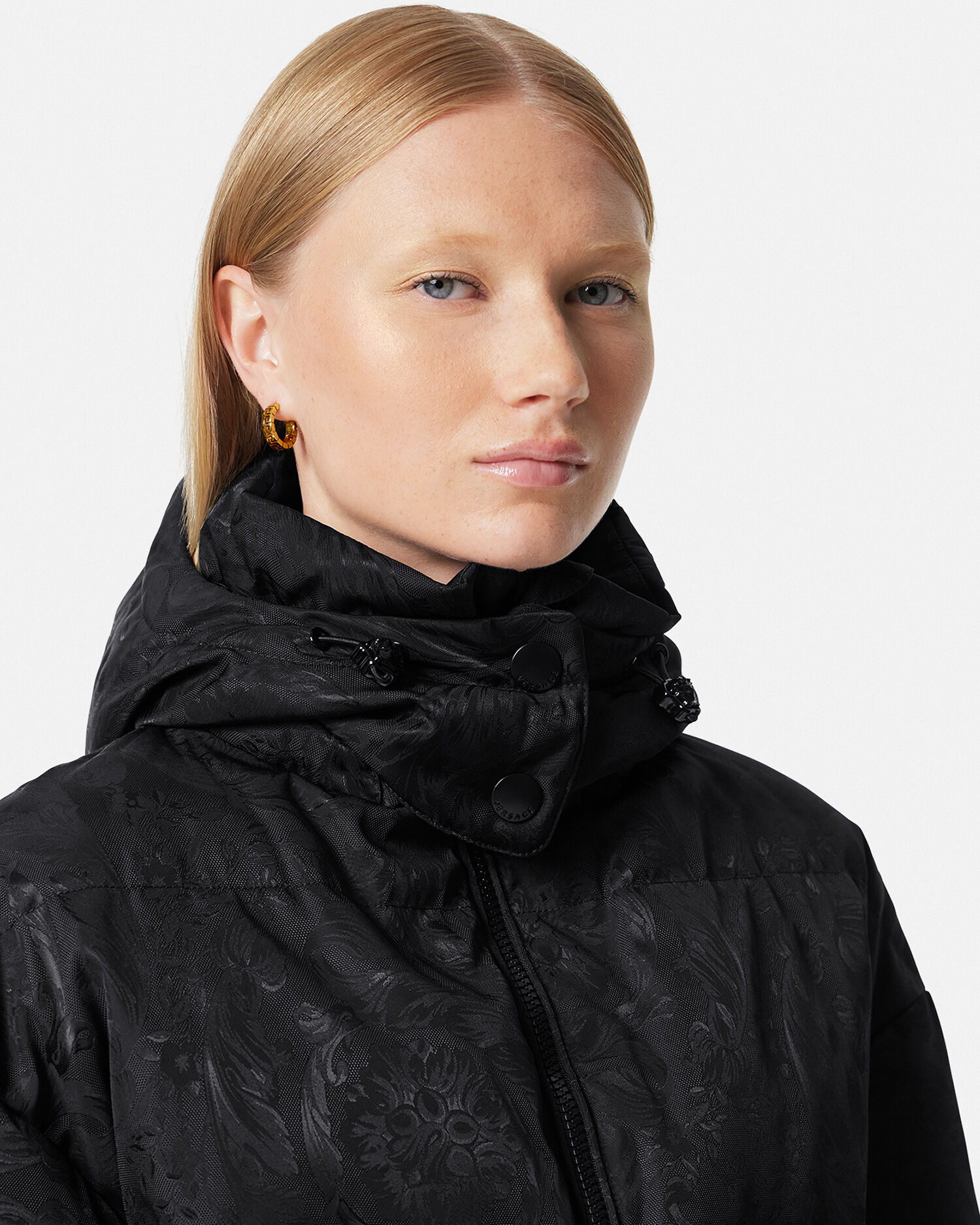 Barocco Silhouette Puffer Jacket
