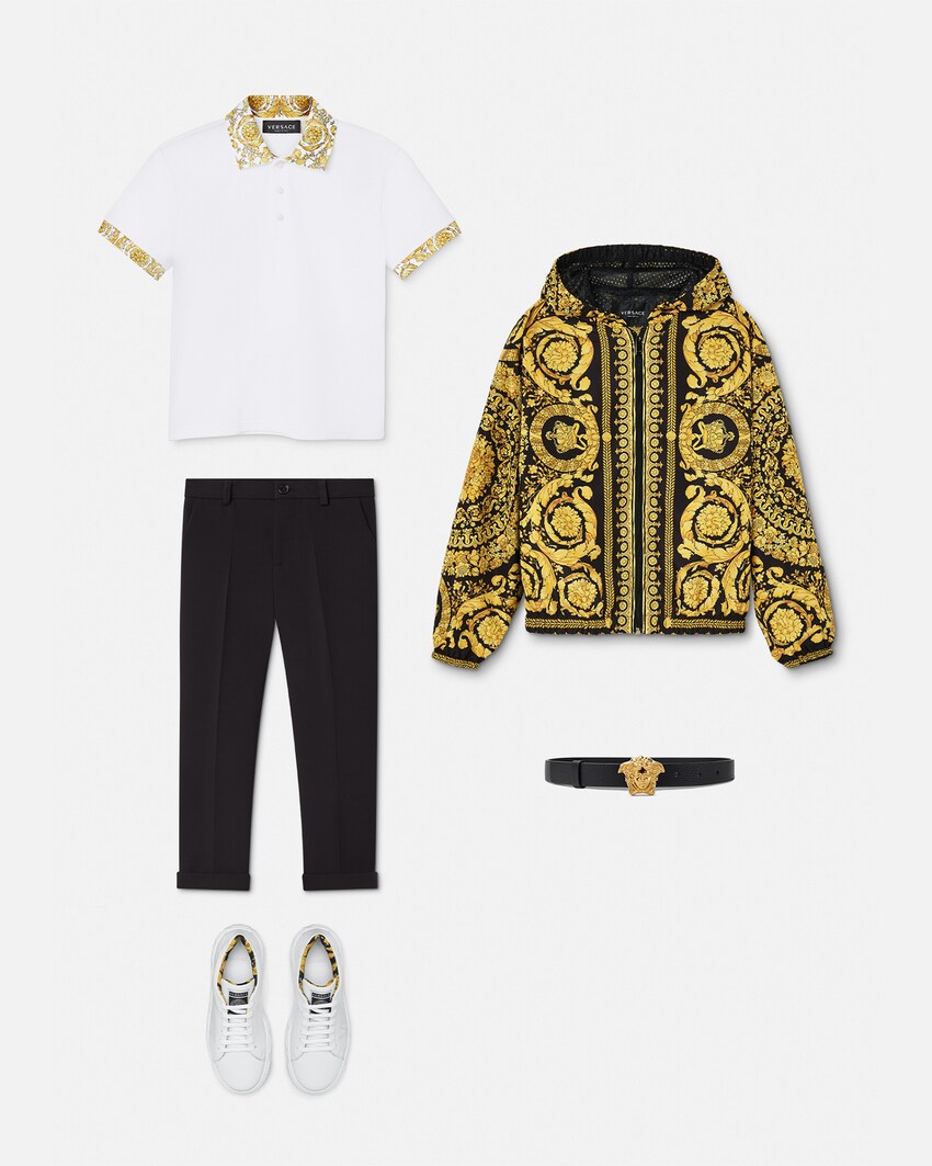 Formal Kids Pants Black VERSACE US