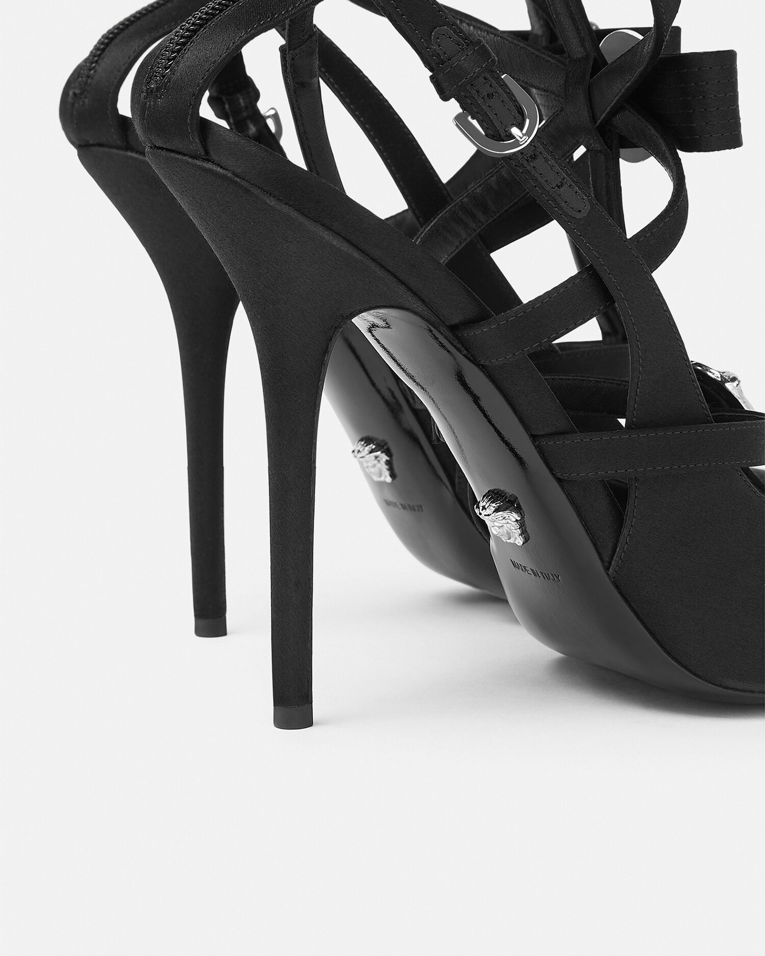 Black 2025 caged pumps