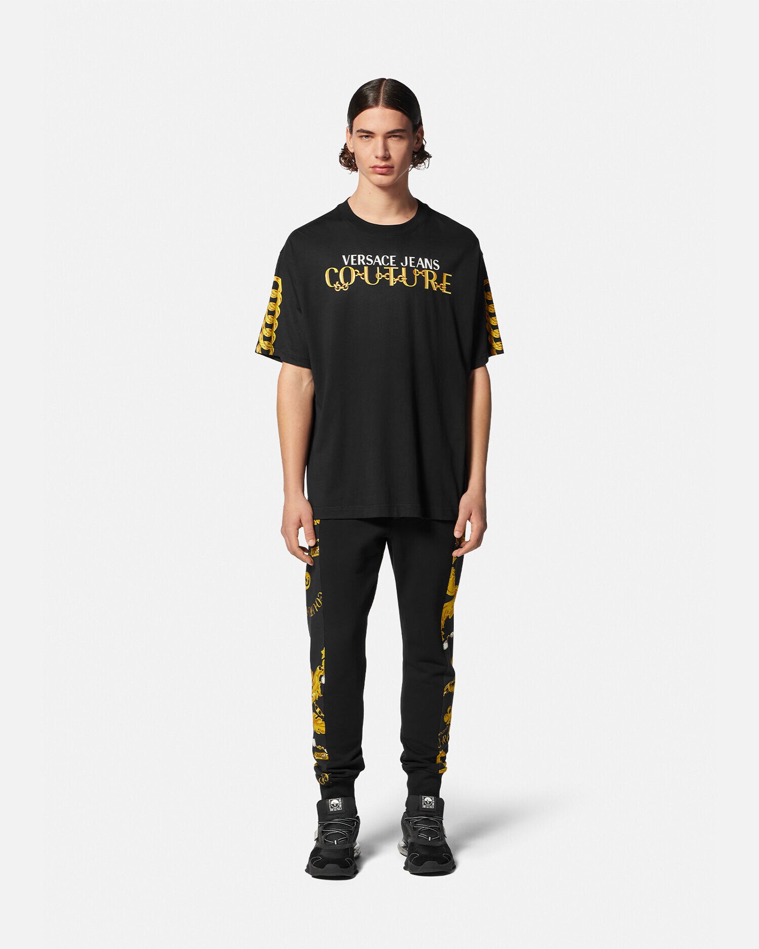 Versace chain sales t shirt