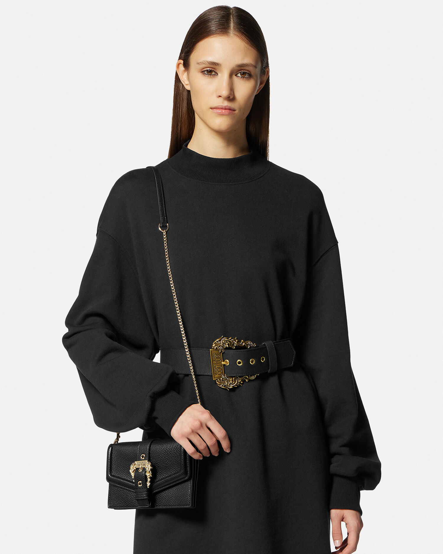 Couture1 Clutch Black Print VERSACE ZA