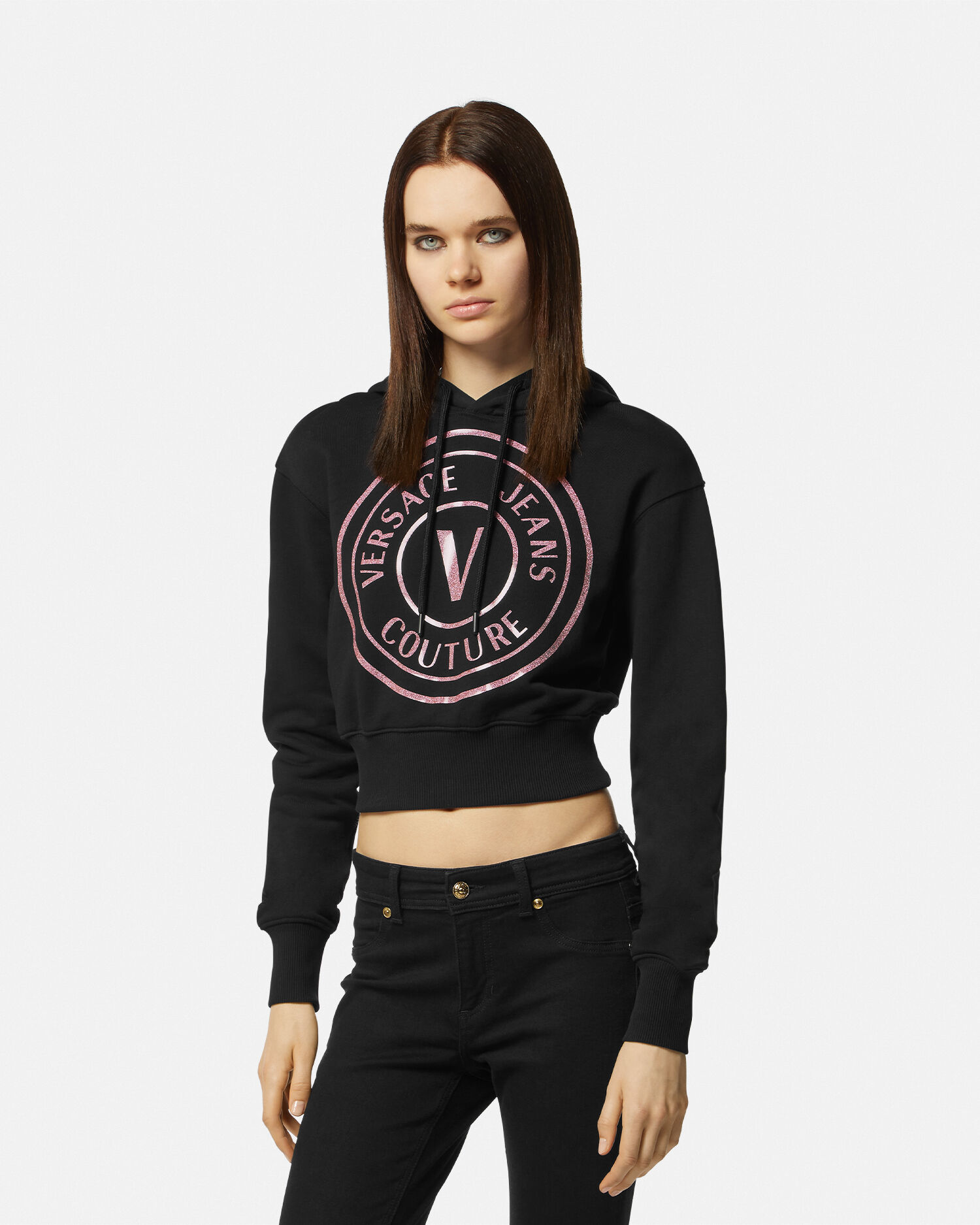 Versace cropped hoodie 2025