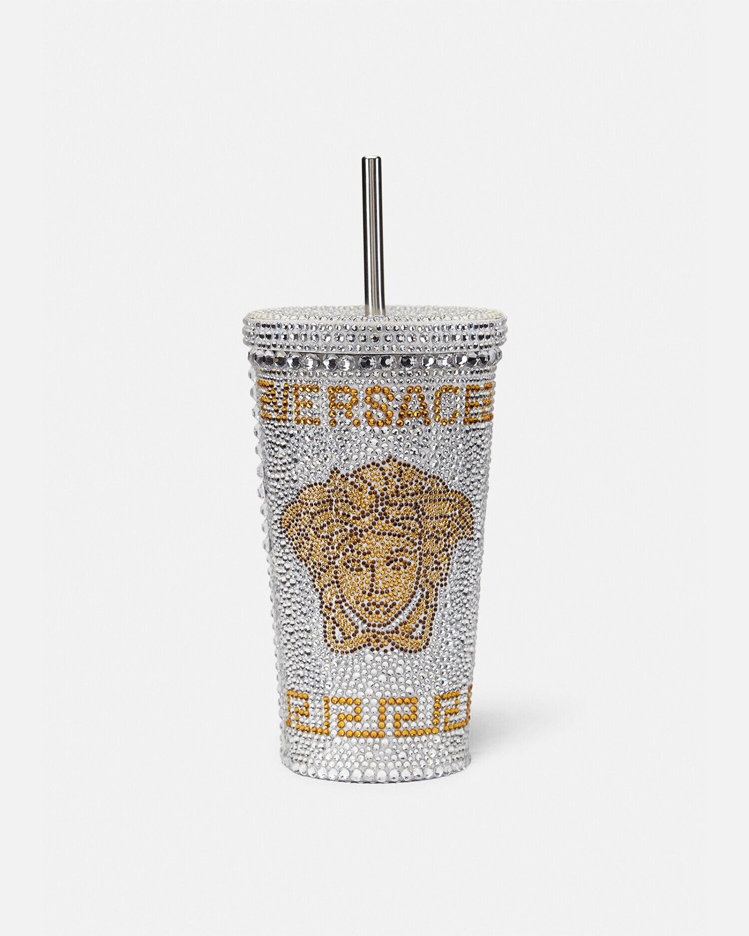 Crystal Medusa Travel Cup White | VERSACE US