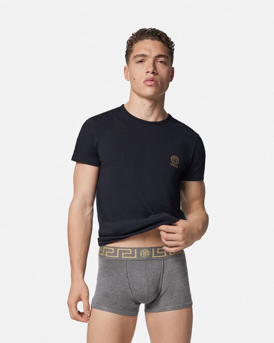 Versace Boxershorts aus Baumwolljersey grau 2