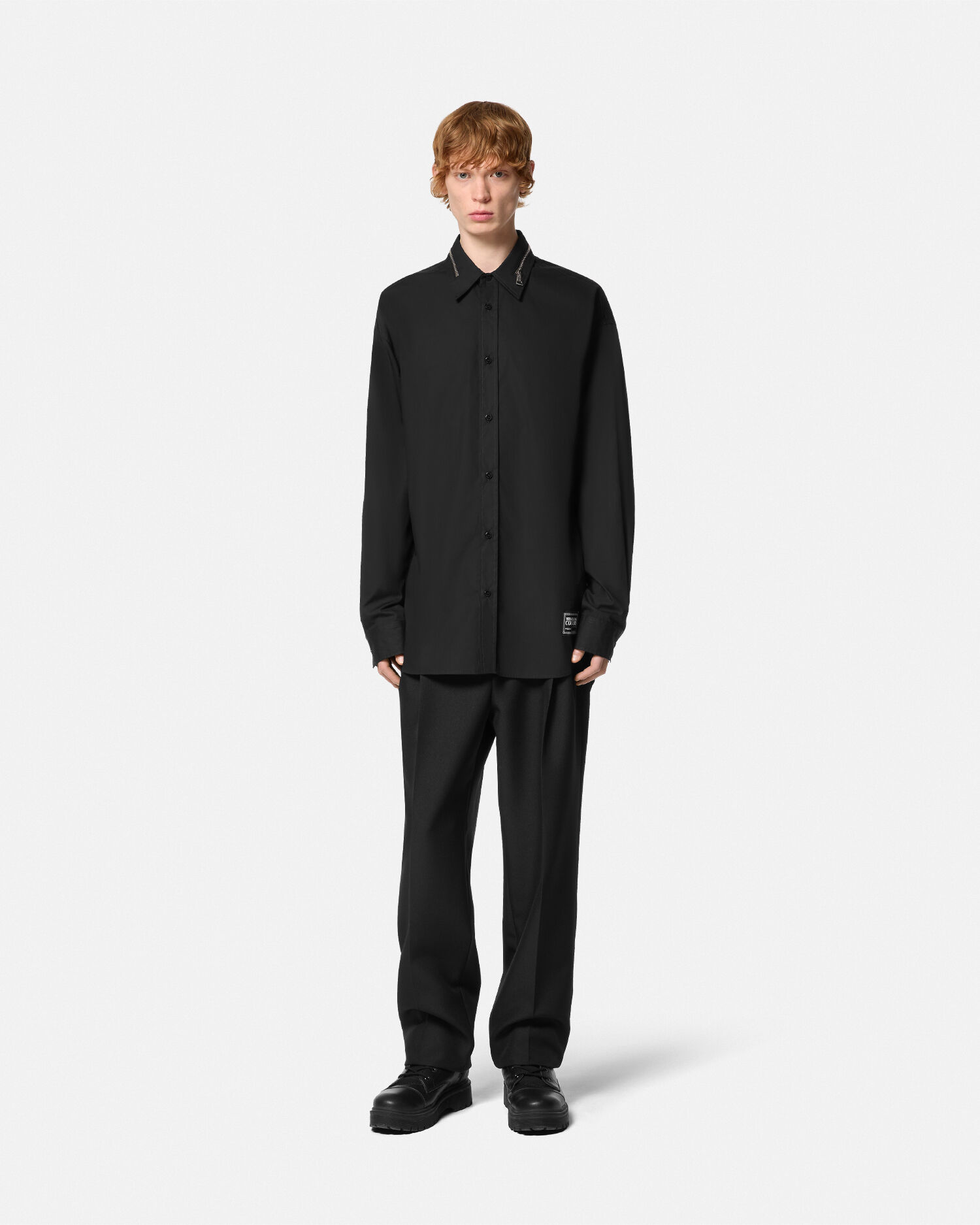 Camisa de corte holgado con cremallera VERSACE