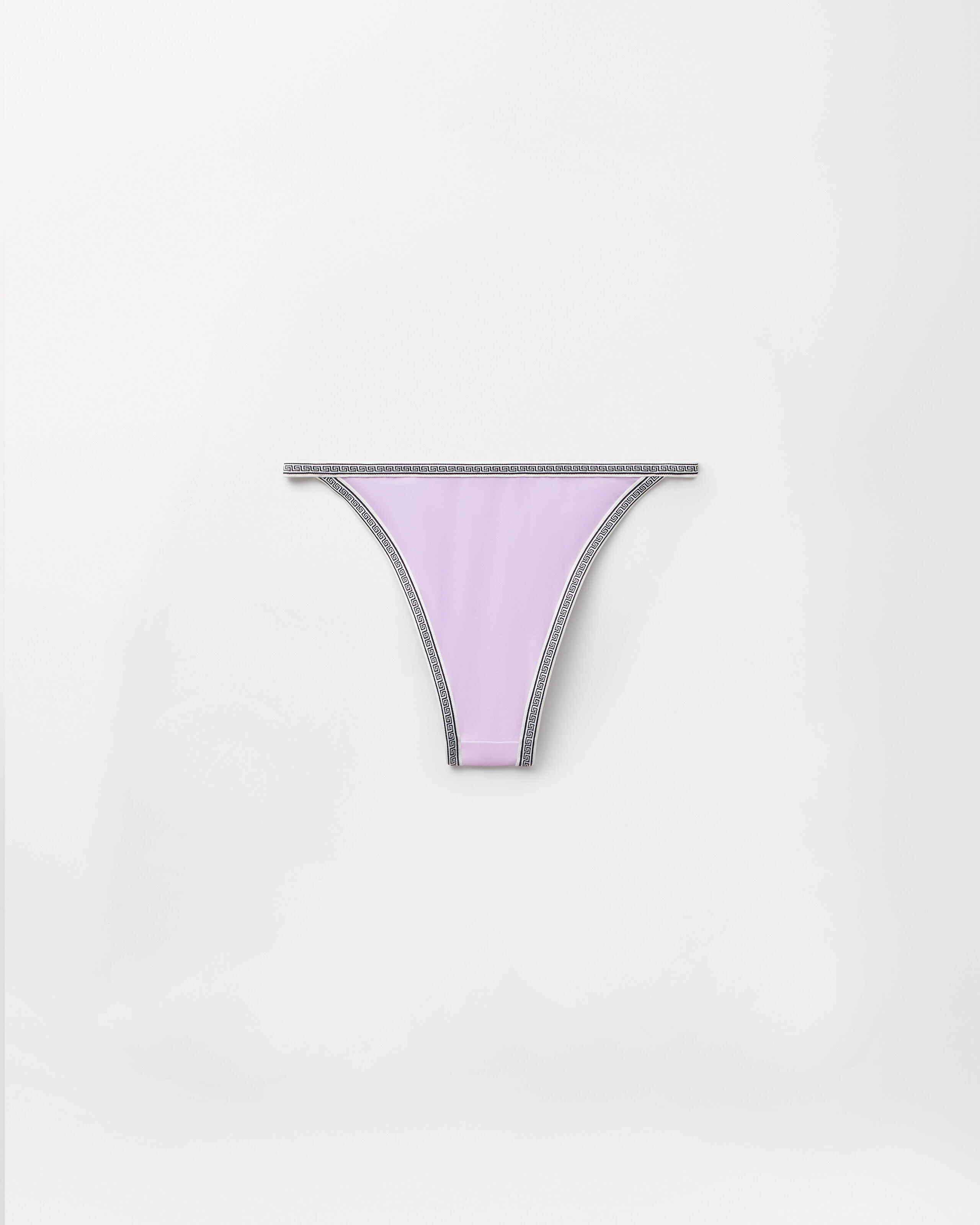 Embroidered-Logo Bikini Bottoms Purple | VERSACE US