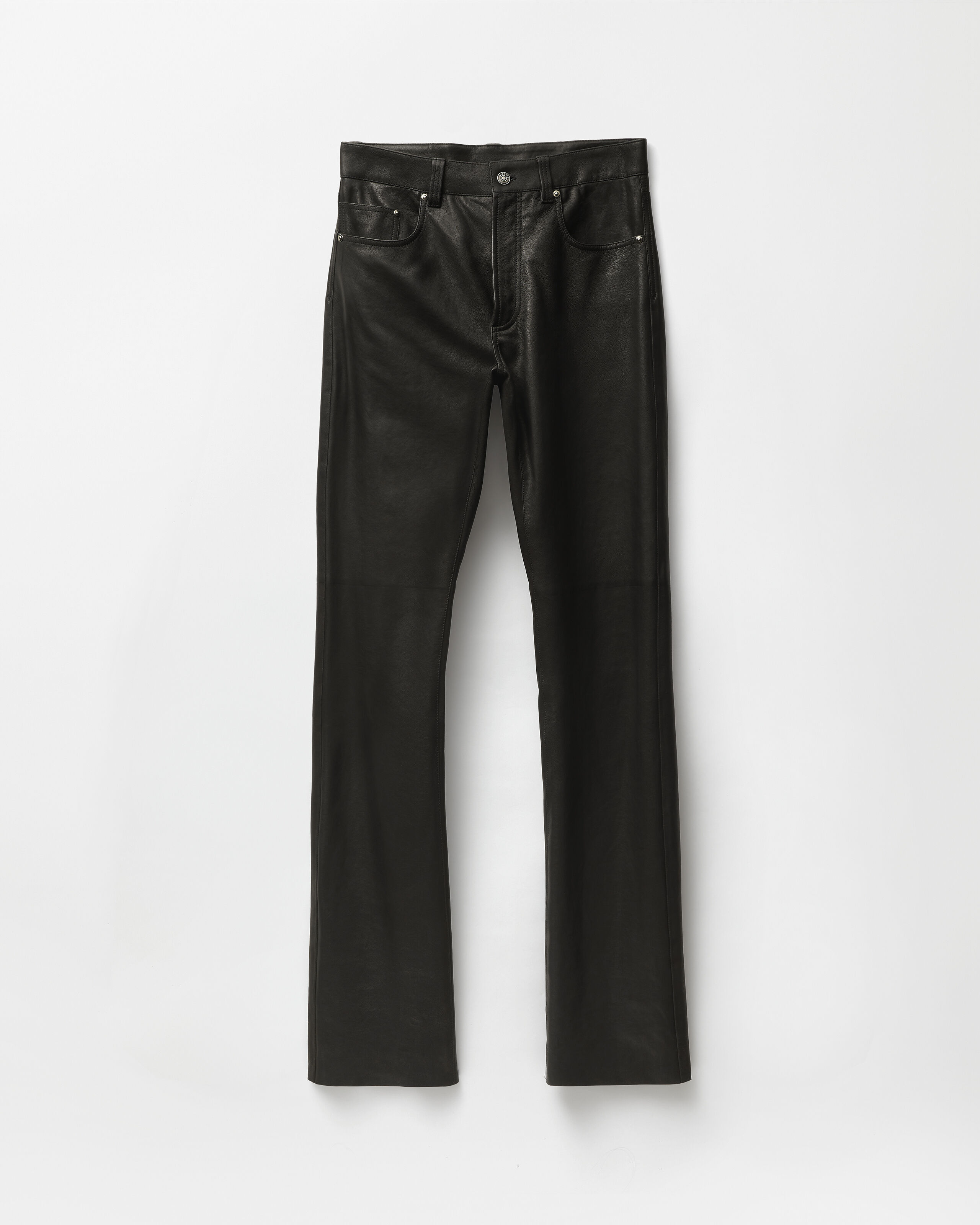 Leather Pants Black | VERSACE US