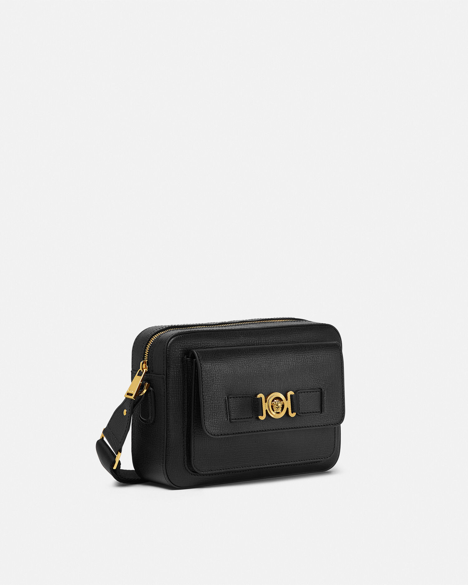 Medusa Biggie Leather Messenger Bag