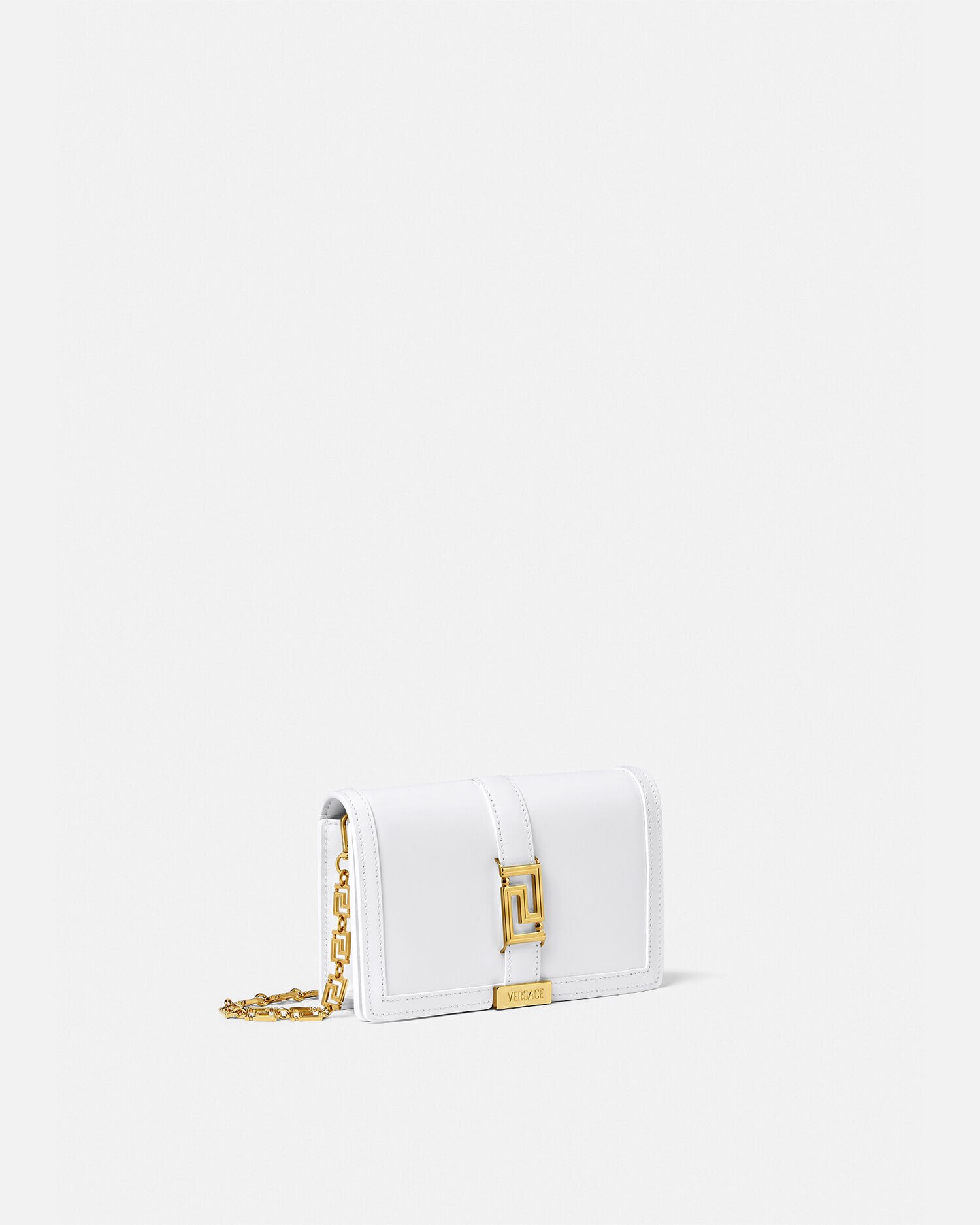 Versace white outlet clutch