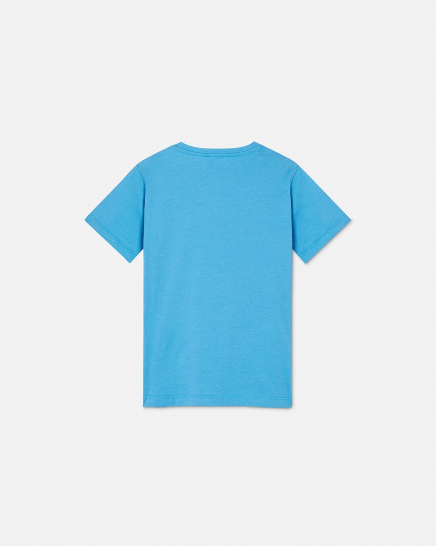 Camiseta de punto de algodón estampada Kids  Azul Claro 3