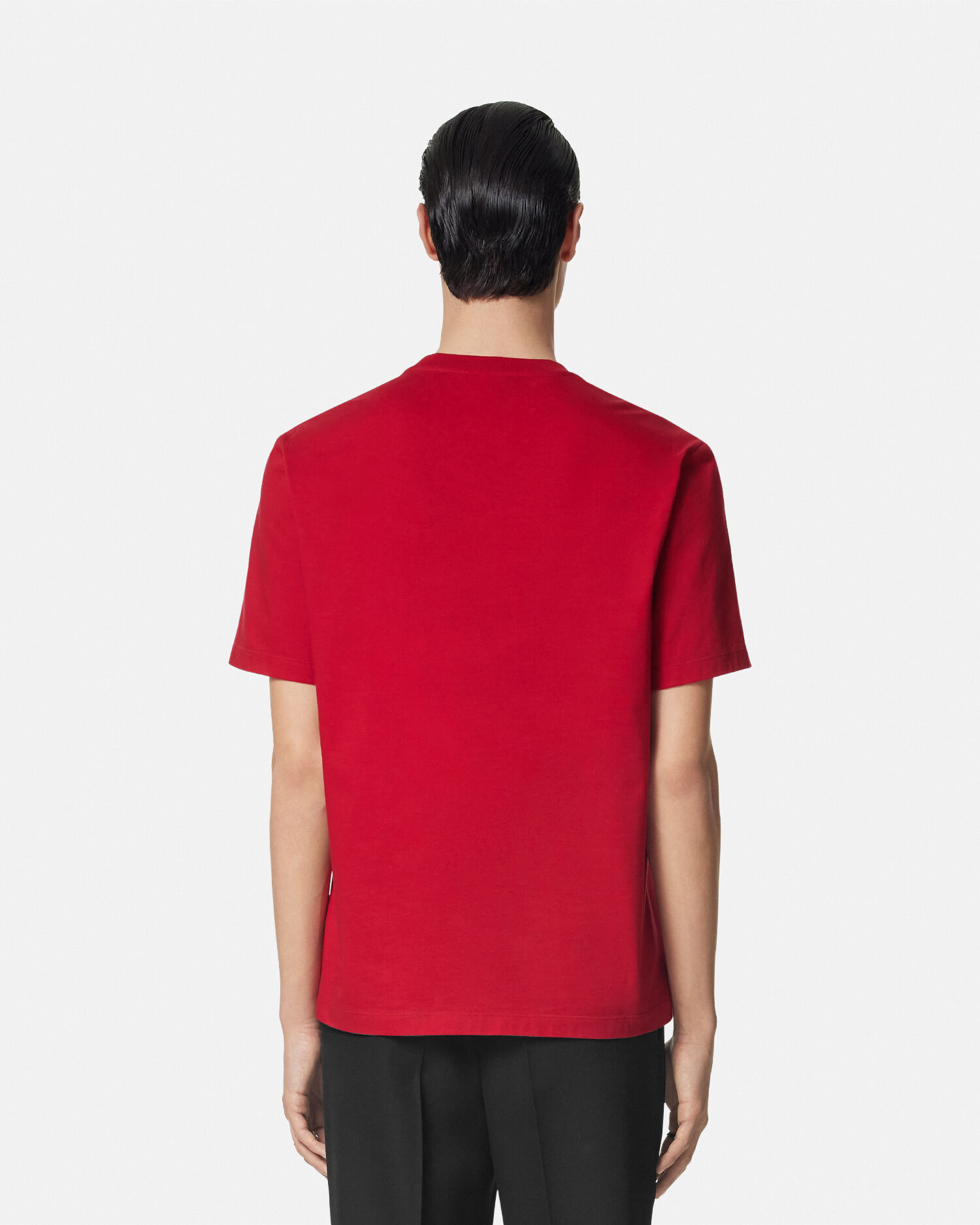 Versace collection red t shirt cheap