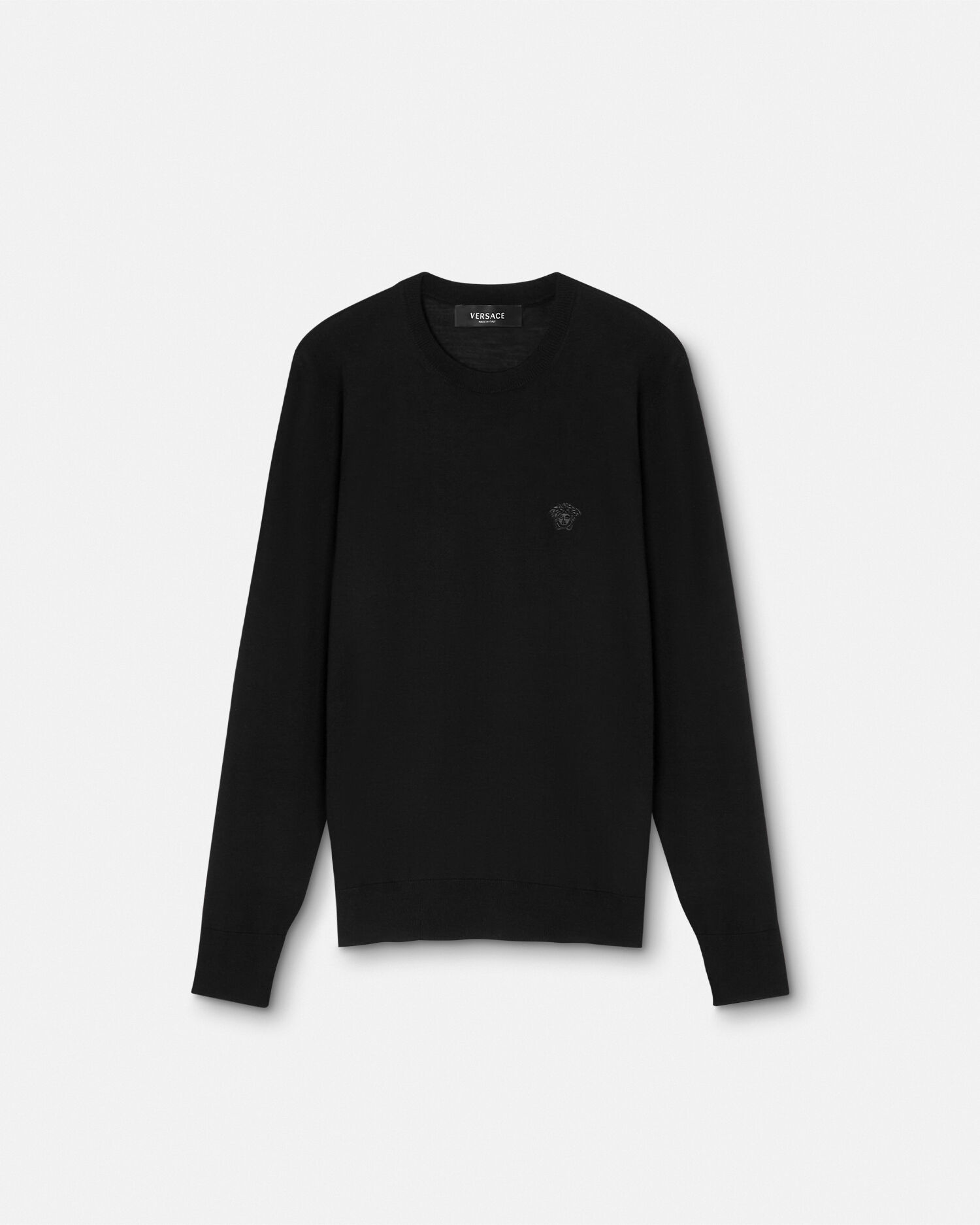 Embroidered Wool Blend Sweater