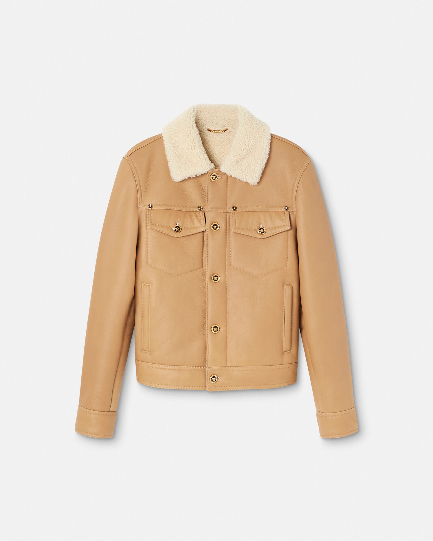 Versace discount shearling jacket
