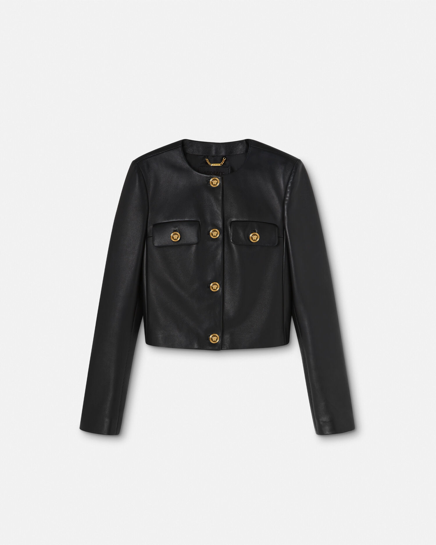 Veste cuir sale versace