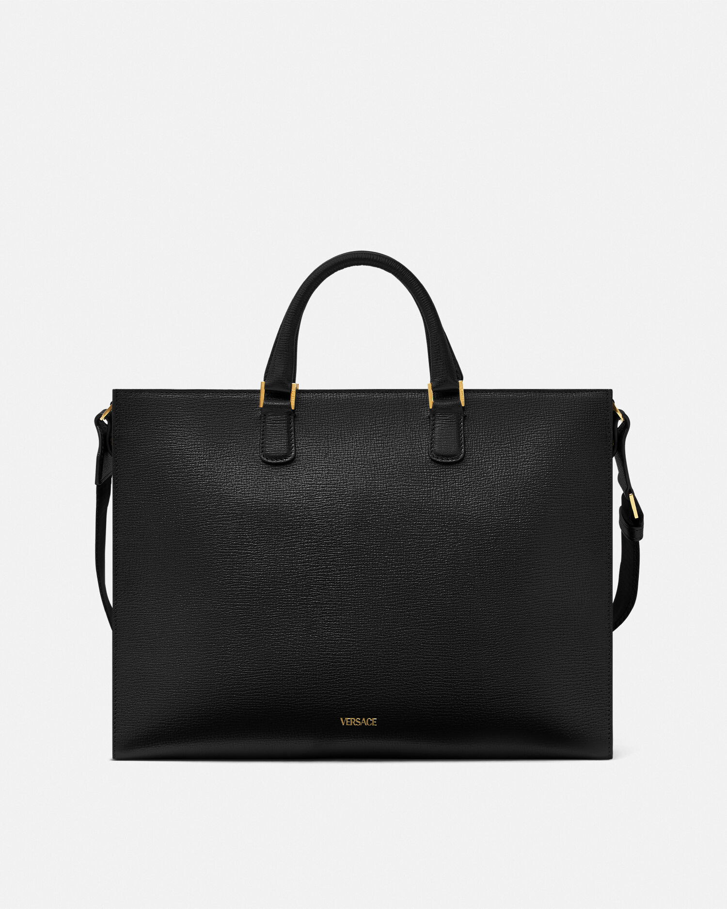 Medusa Biggie Leather Briefcase