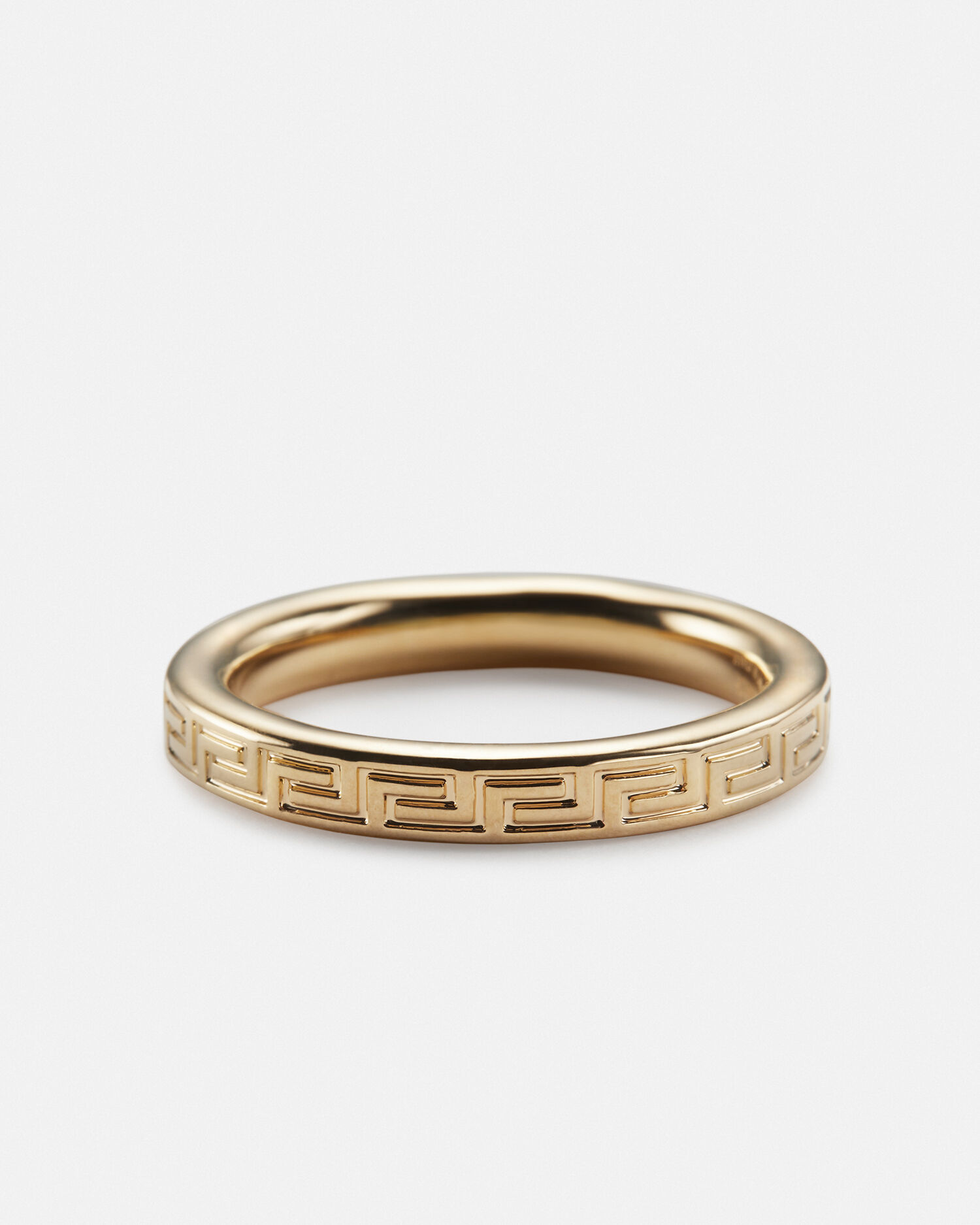 Versace gold greek key ring hot sale