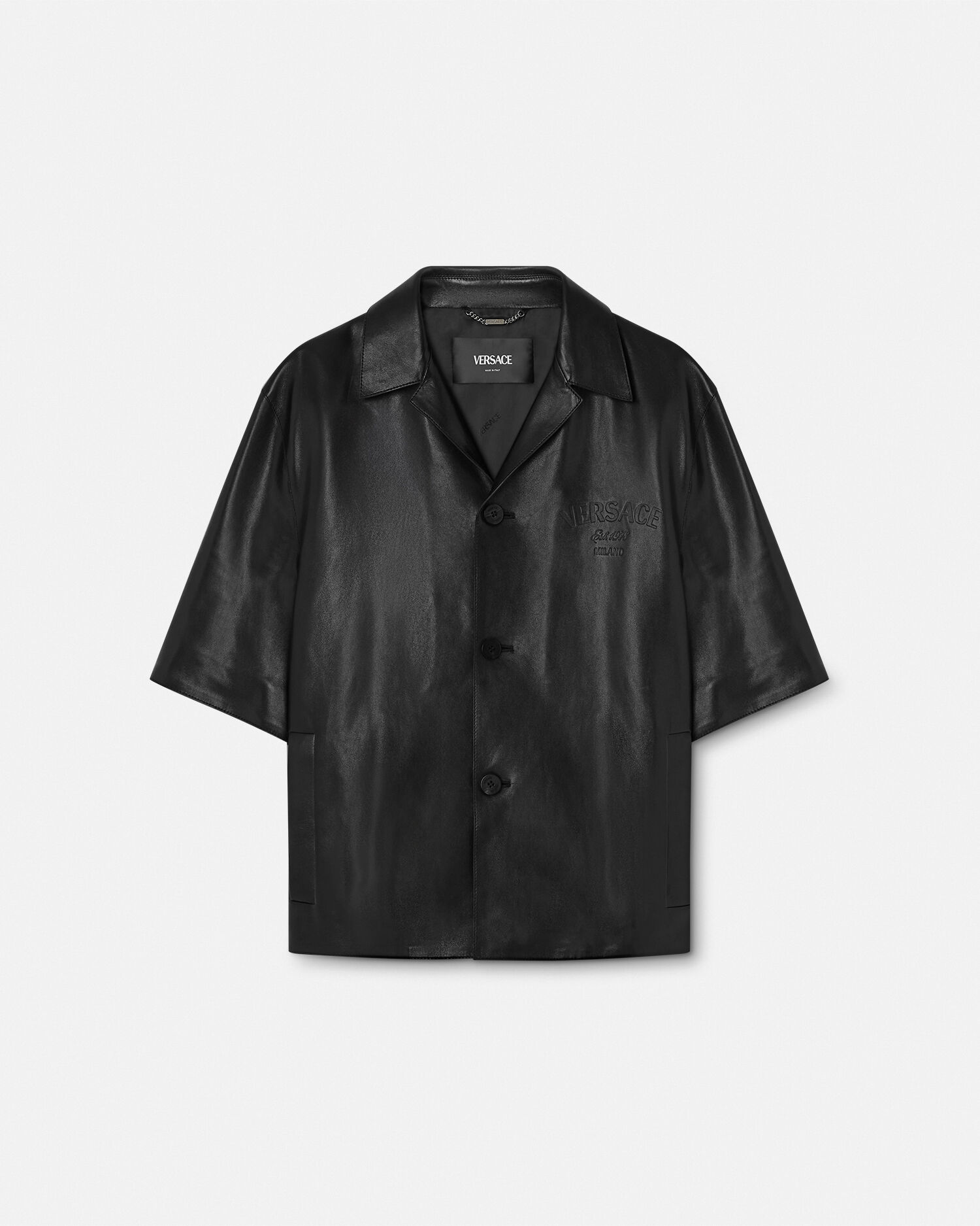 Versace leather shirt top