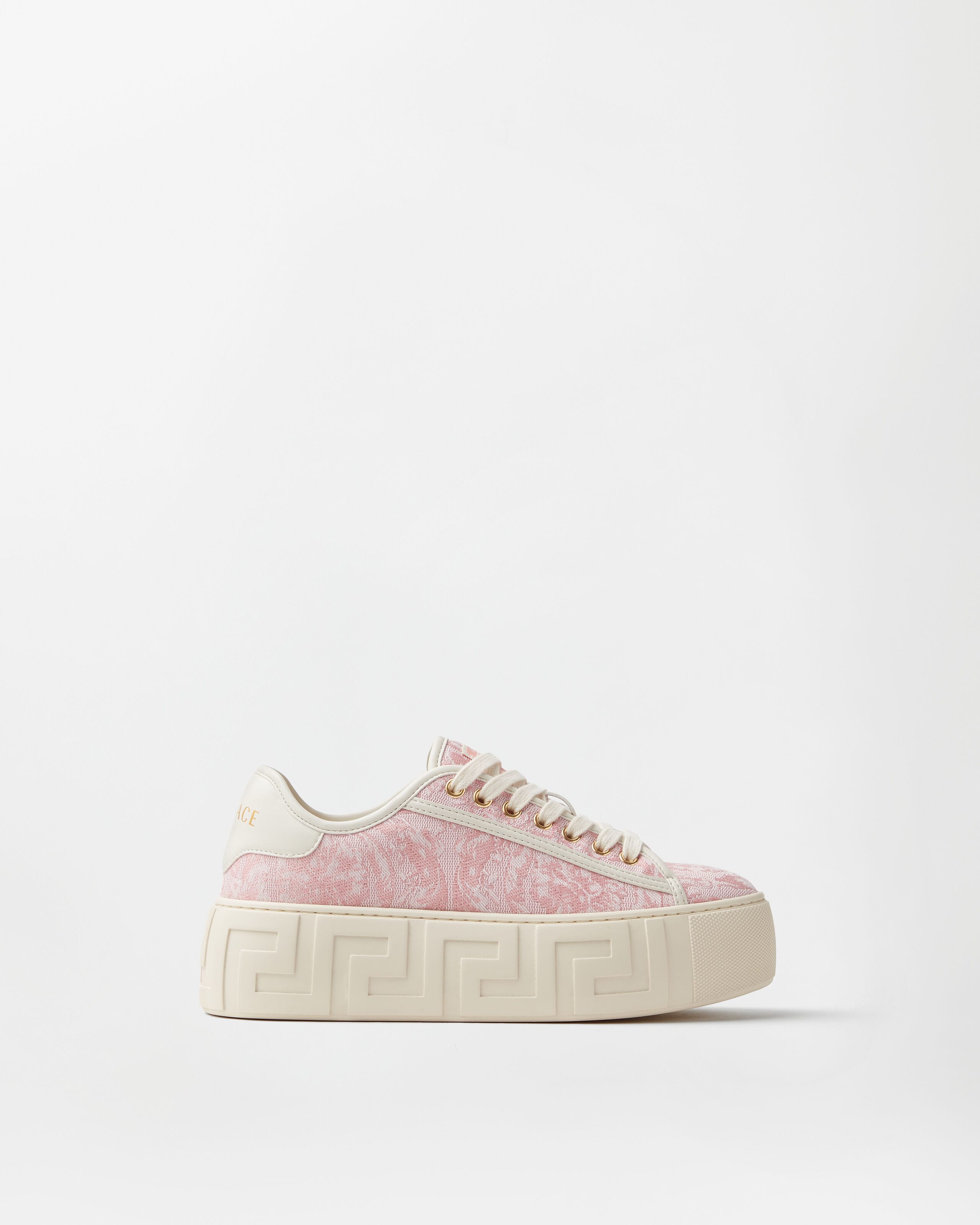 Versace greca jacquard canvas platform sneakers