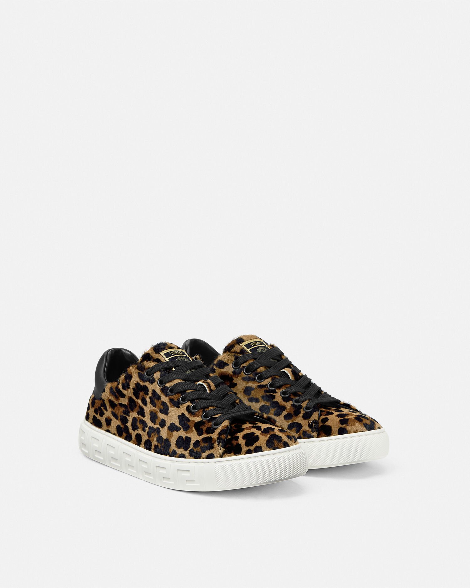 Leopard Greca Sneakers