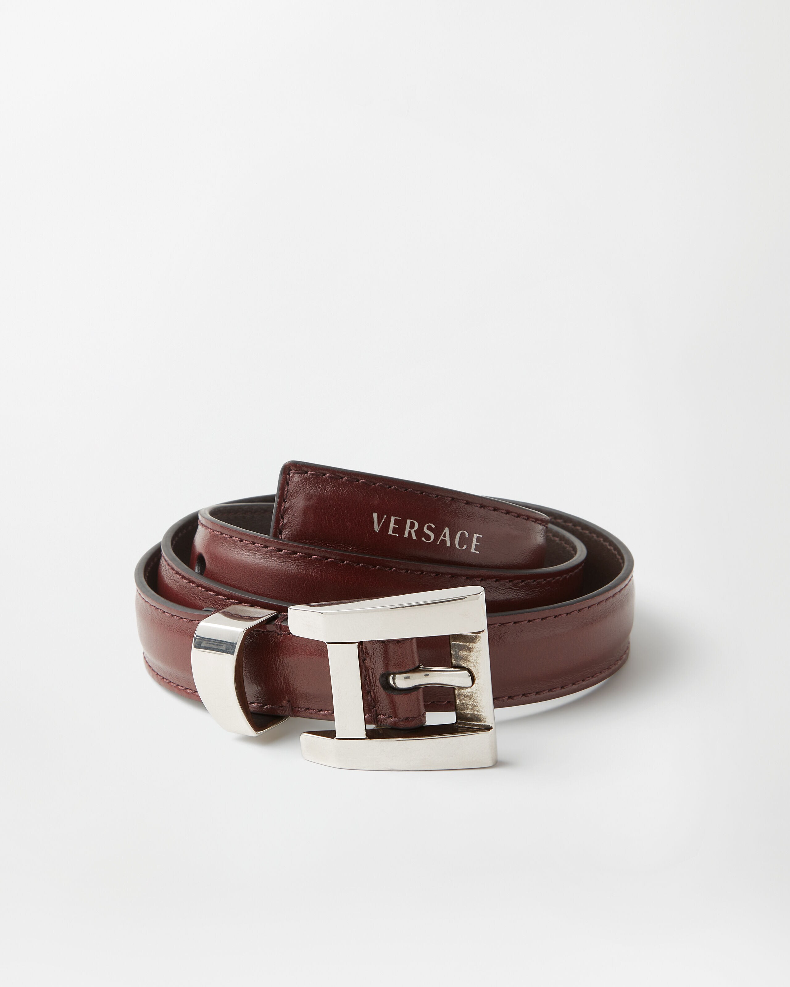 Versace leather belt 2 cm