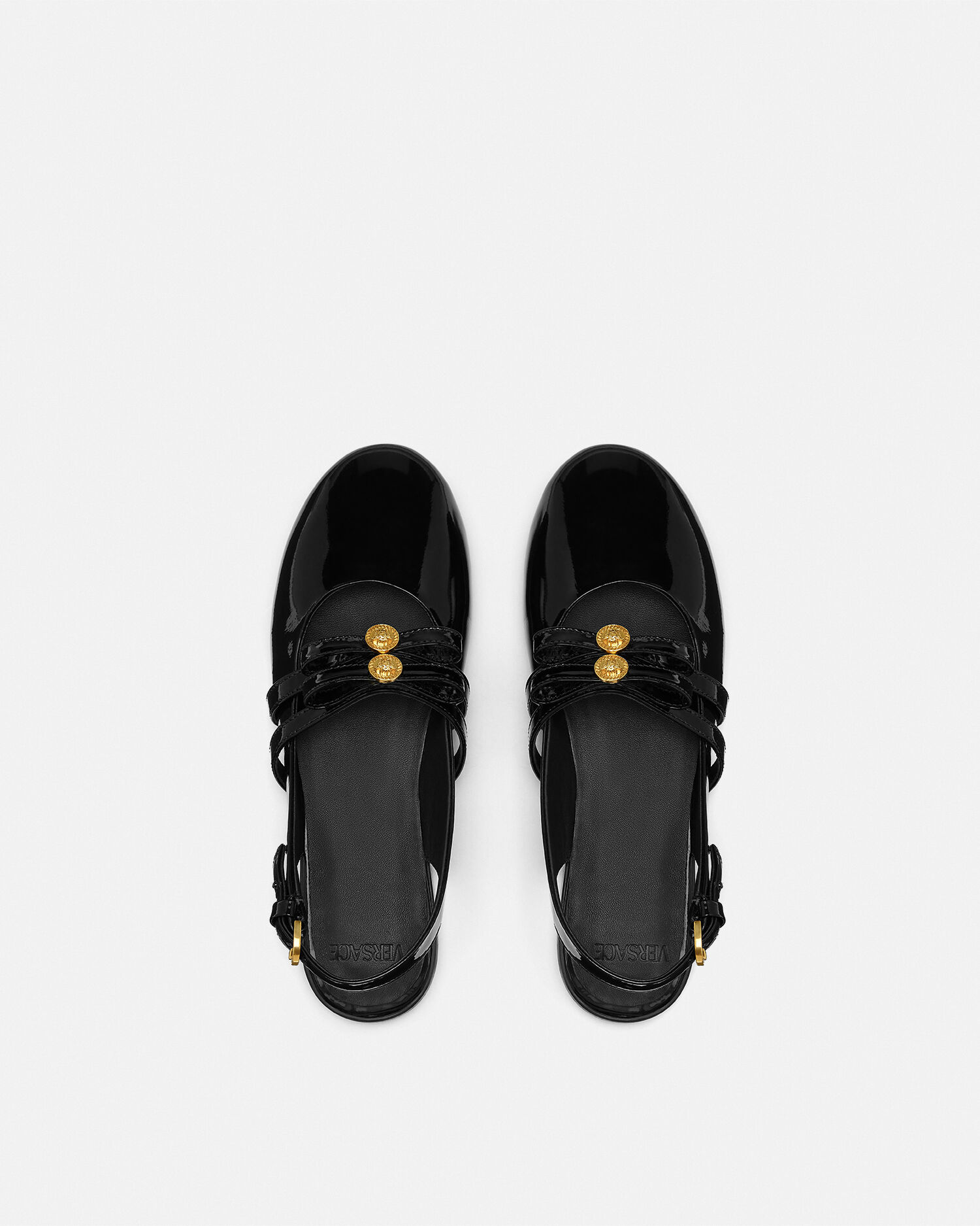 【関税&送料込】Versace Ballerina Gianni Ribbon With Studs VERSACE BALLERINA GIANNI RIBBON WITH STUDS | eleonorabonucci