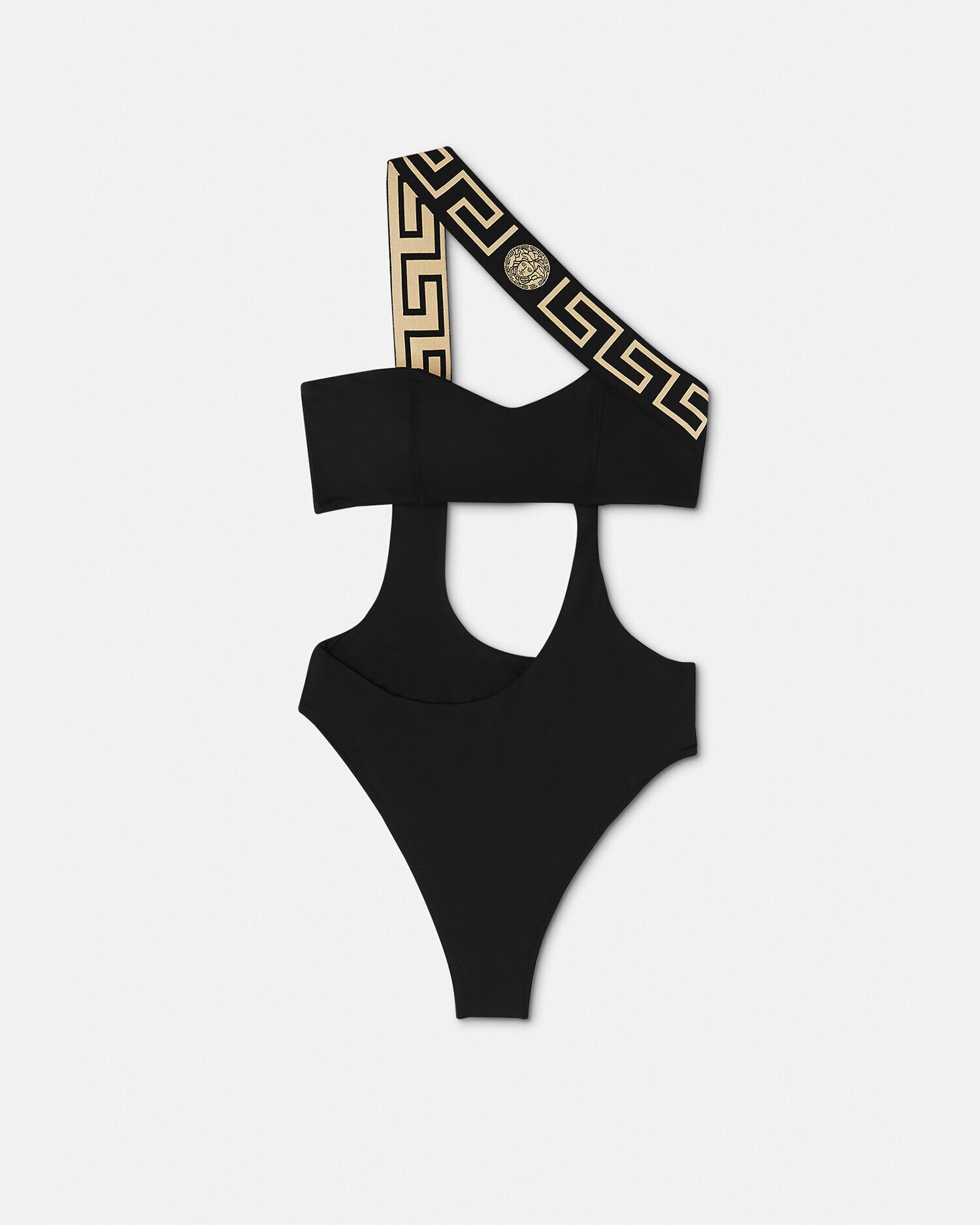 Versace black swimsuit discount