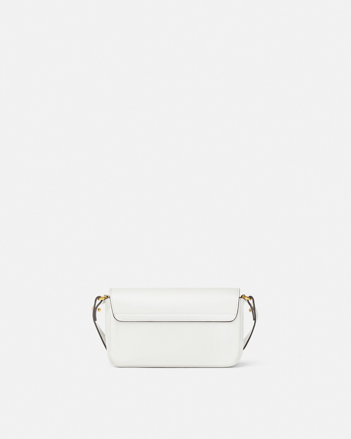 Versace Tag mini sac en cuir nappa Blanc 7