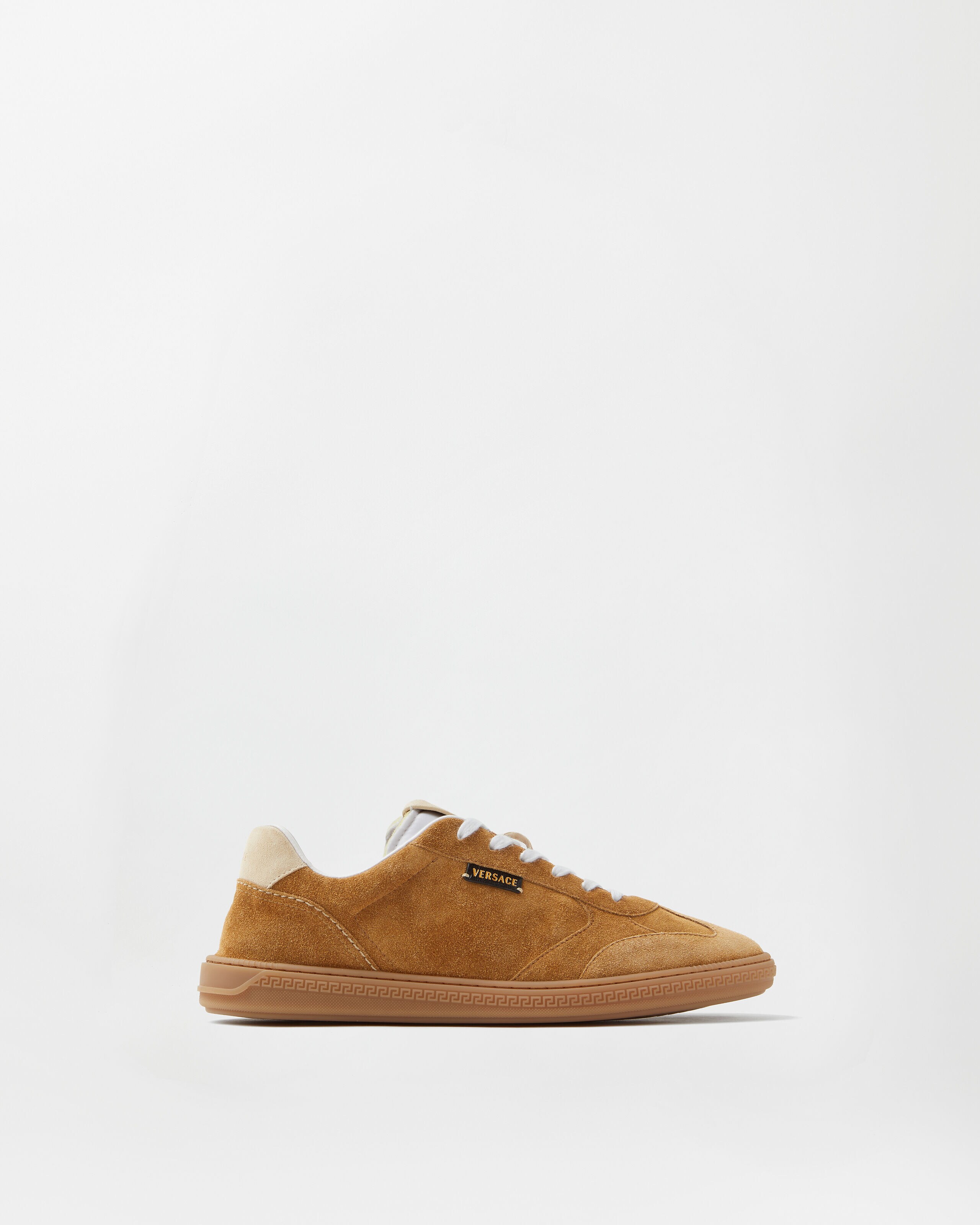 Versace greca court suede sneakers