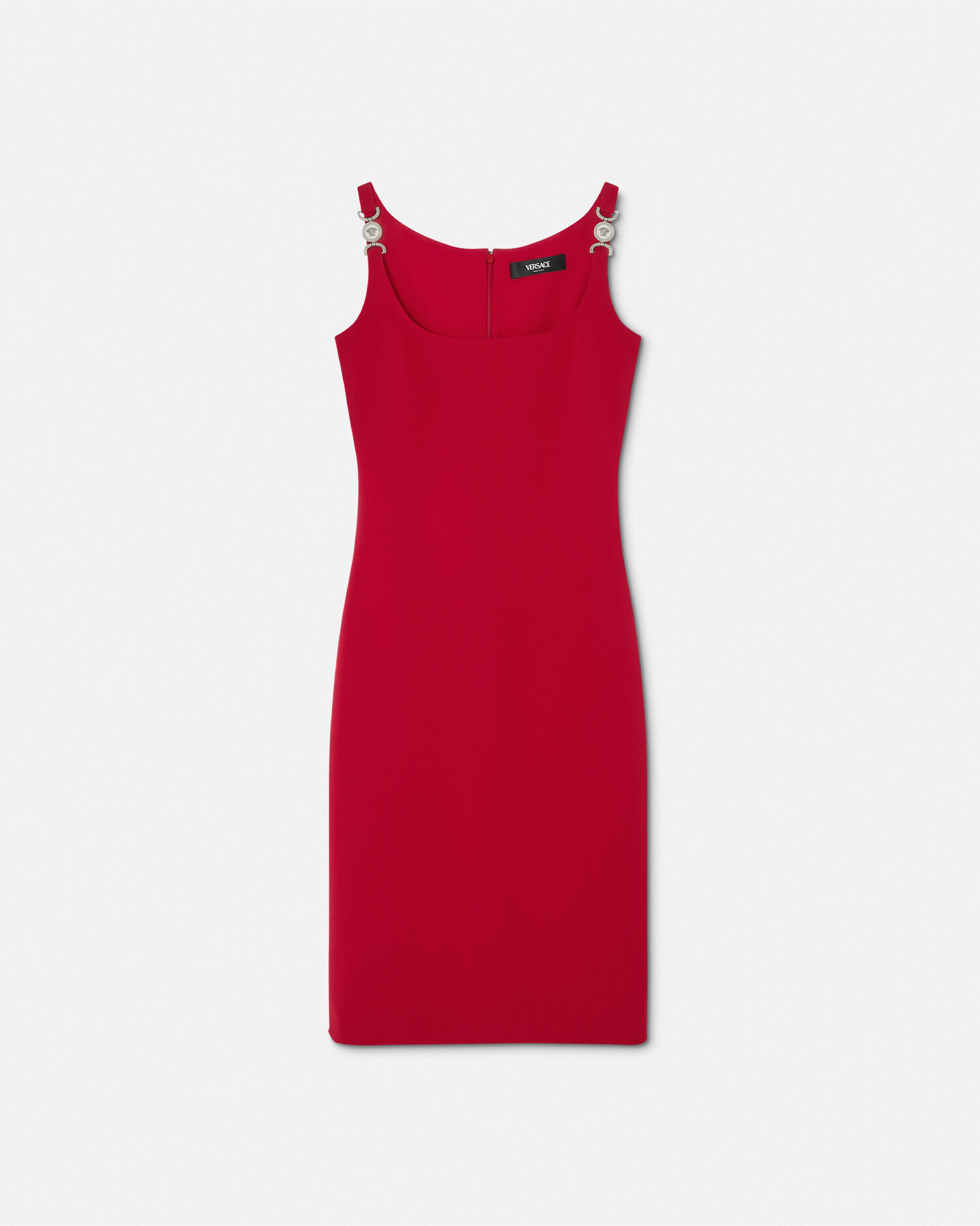 Cady Fitted Midi Dress Red VERSACE IN