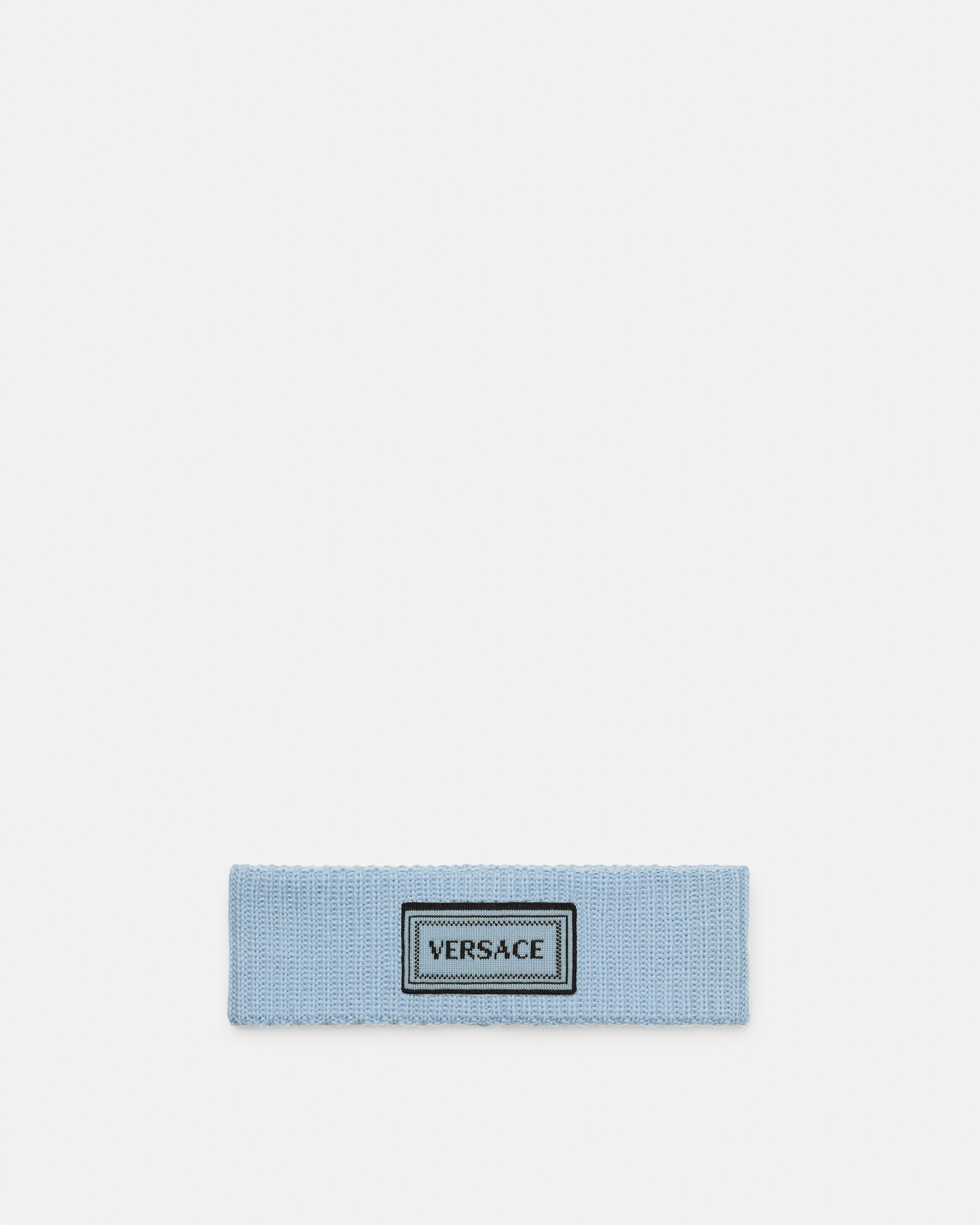 Wool Knit Band Blue | VERSACE US