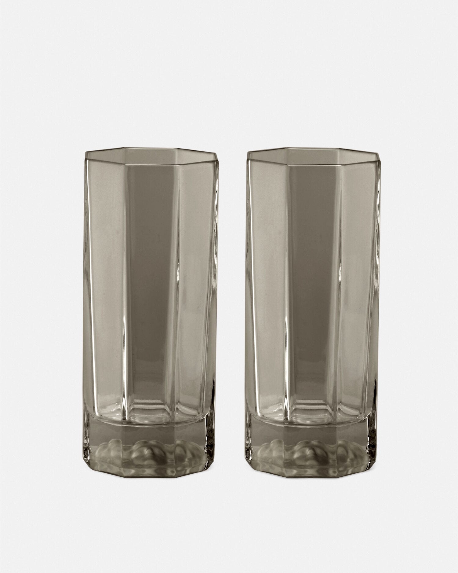 Medusa Lumière Set 2 Longdrink Glasses Transparent | VERSACE US